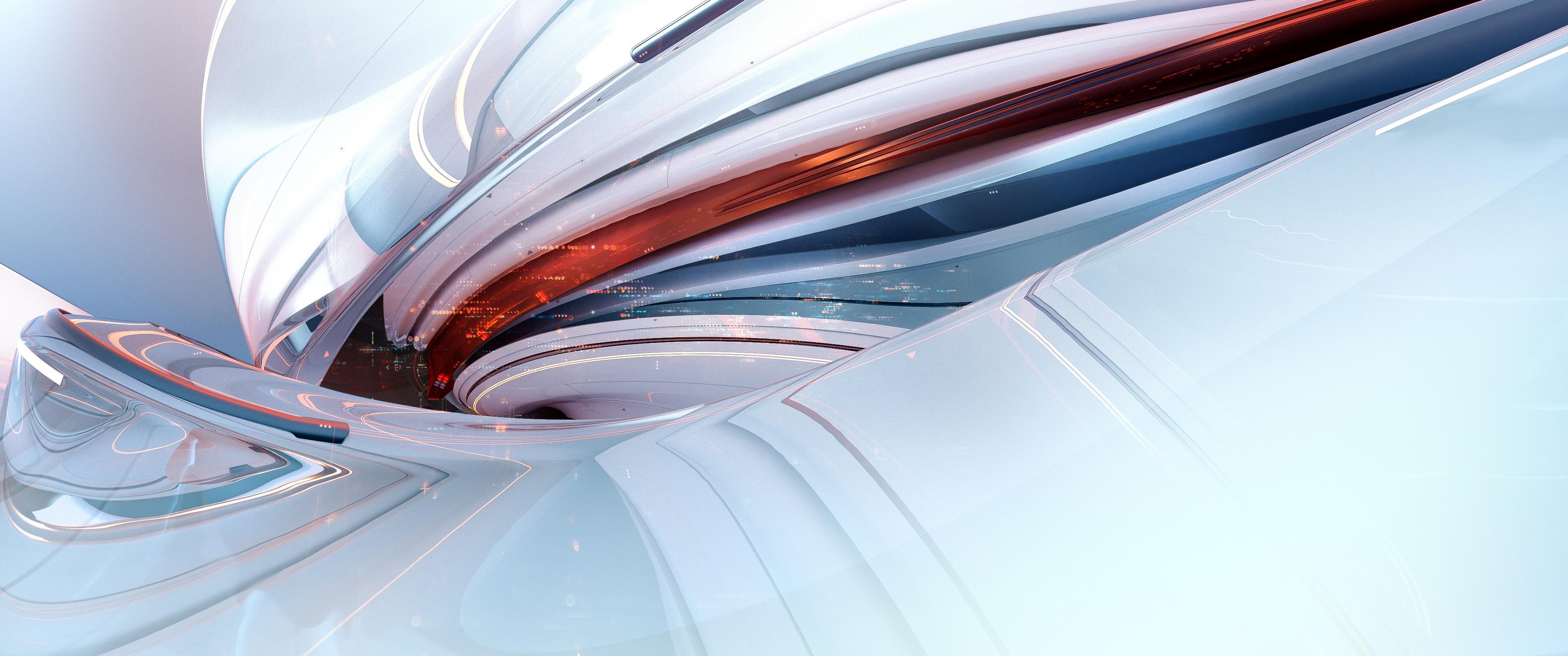 3440x1440 Illuminated Wallpaper 4K, Luxury, Abstract