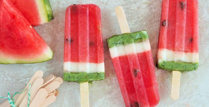 670x344 Wallpaper watermelon, candies, summer desktop wallpaper, HD image, picture, background, 00c27d