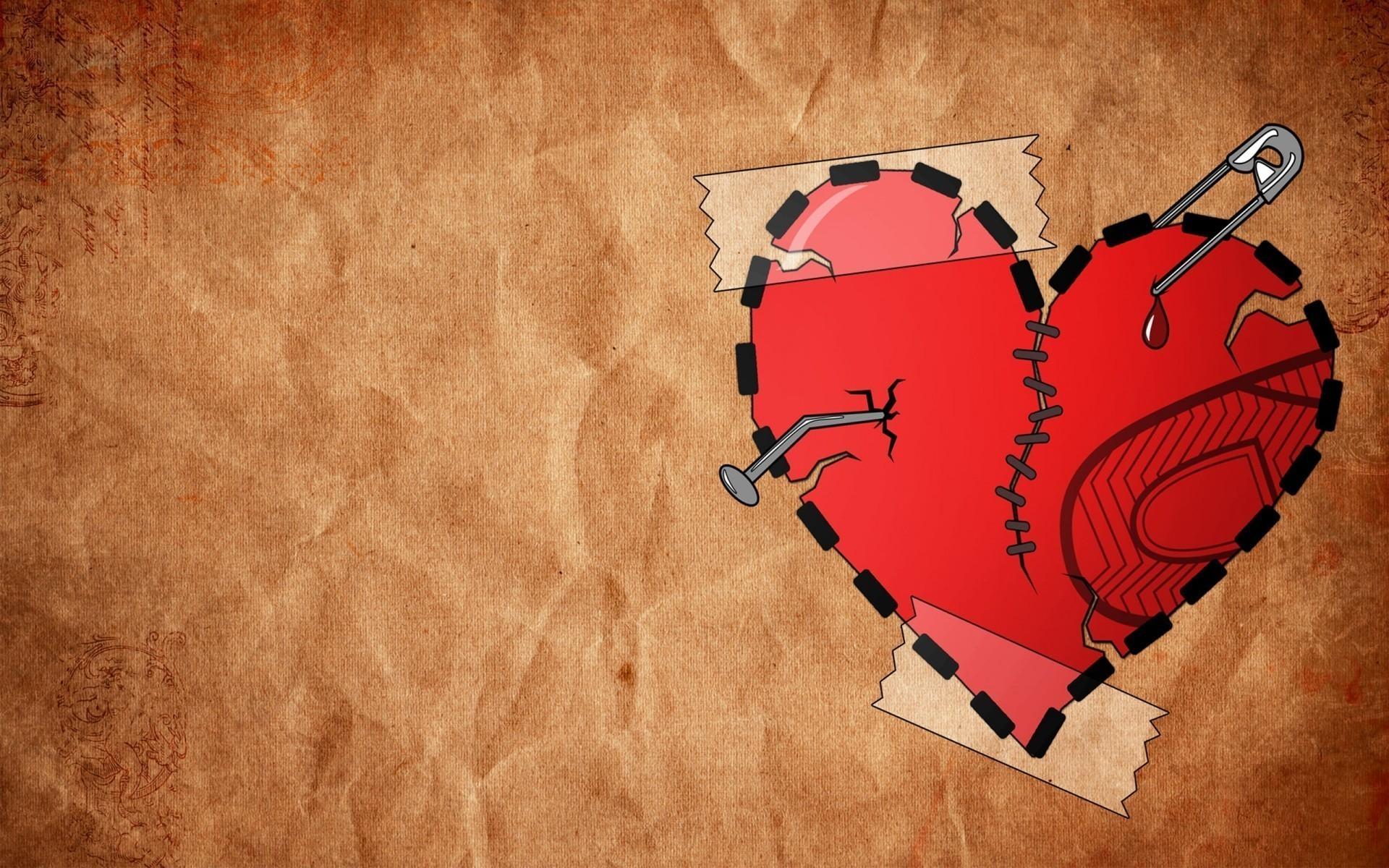 1920x1200 Wallpaper of Broken Heart