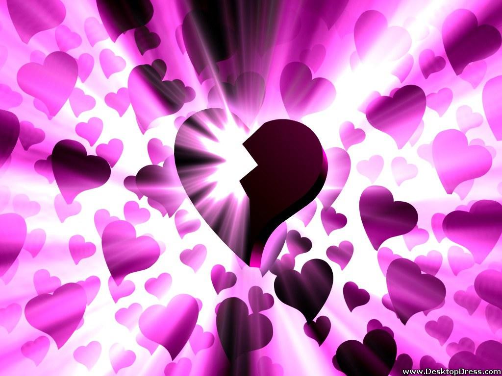 1024x768 Desktop Wallpaper 3D Background The Broken Heart