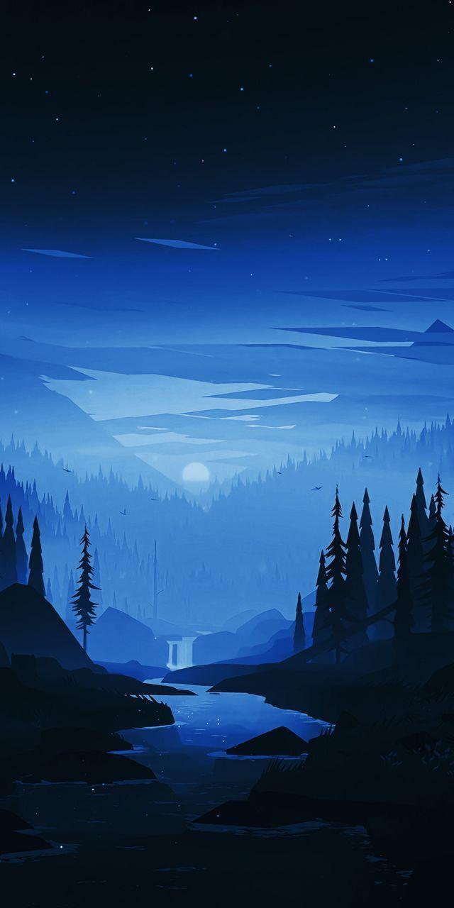 640x1280 serene night. Artistic wallpaper, Scenery wallpaper, Landscape wallpaper