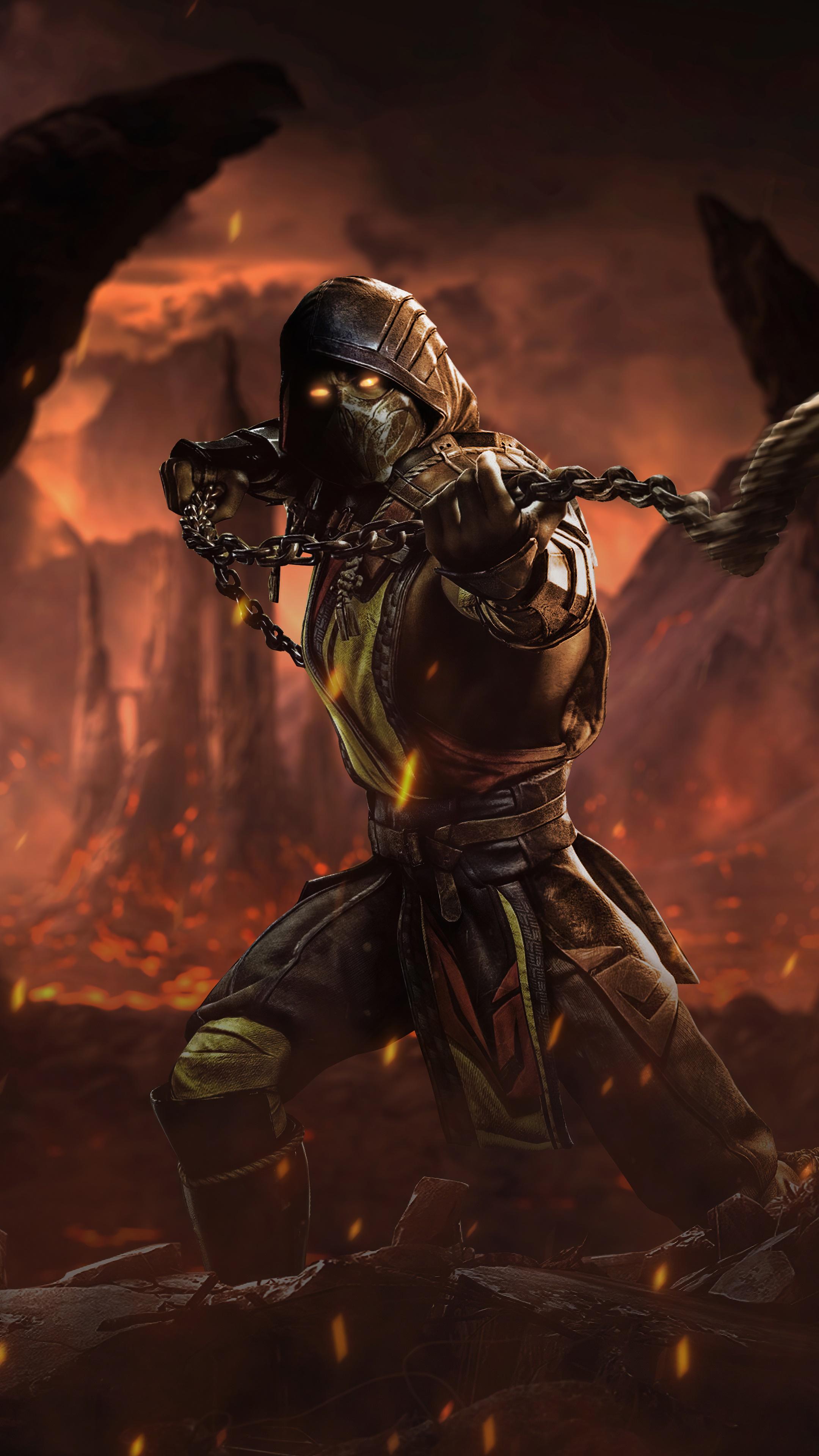 2160x3840 scorpion, mortal kombat, games, hd, artstation, 4k, Gallery HD Wallpaper