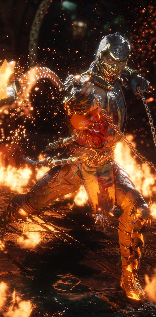 630x1280 MK11 Scorpion wallpaper