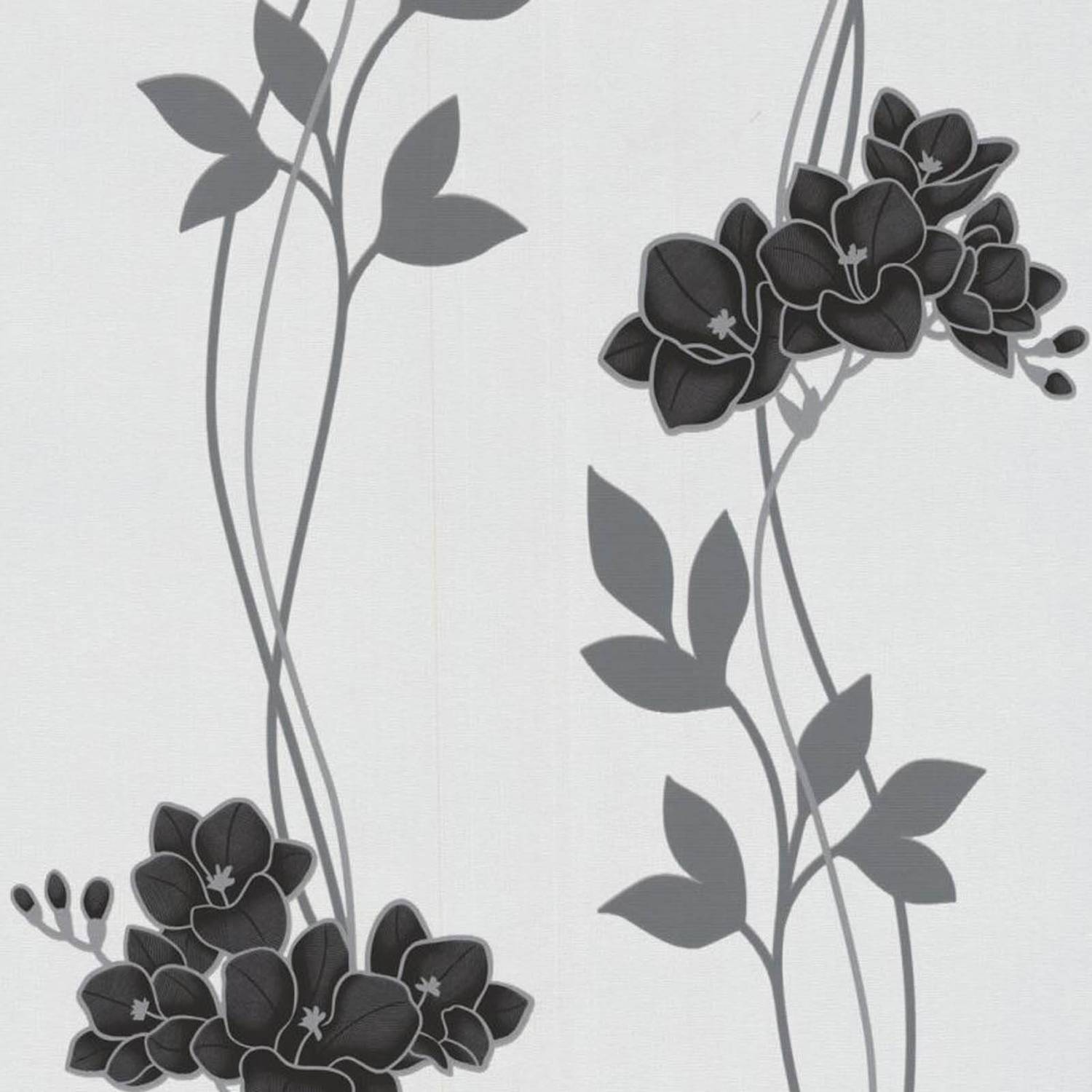 1500x1500 Superfresco Easy Serene Black & White Wallpaper