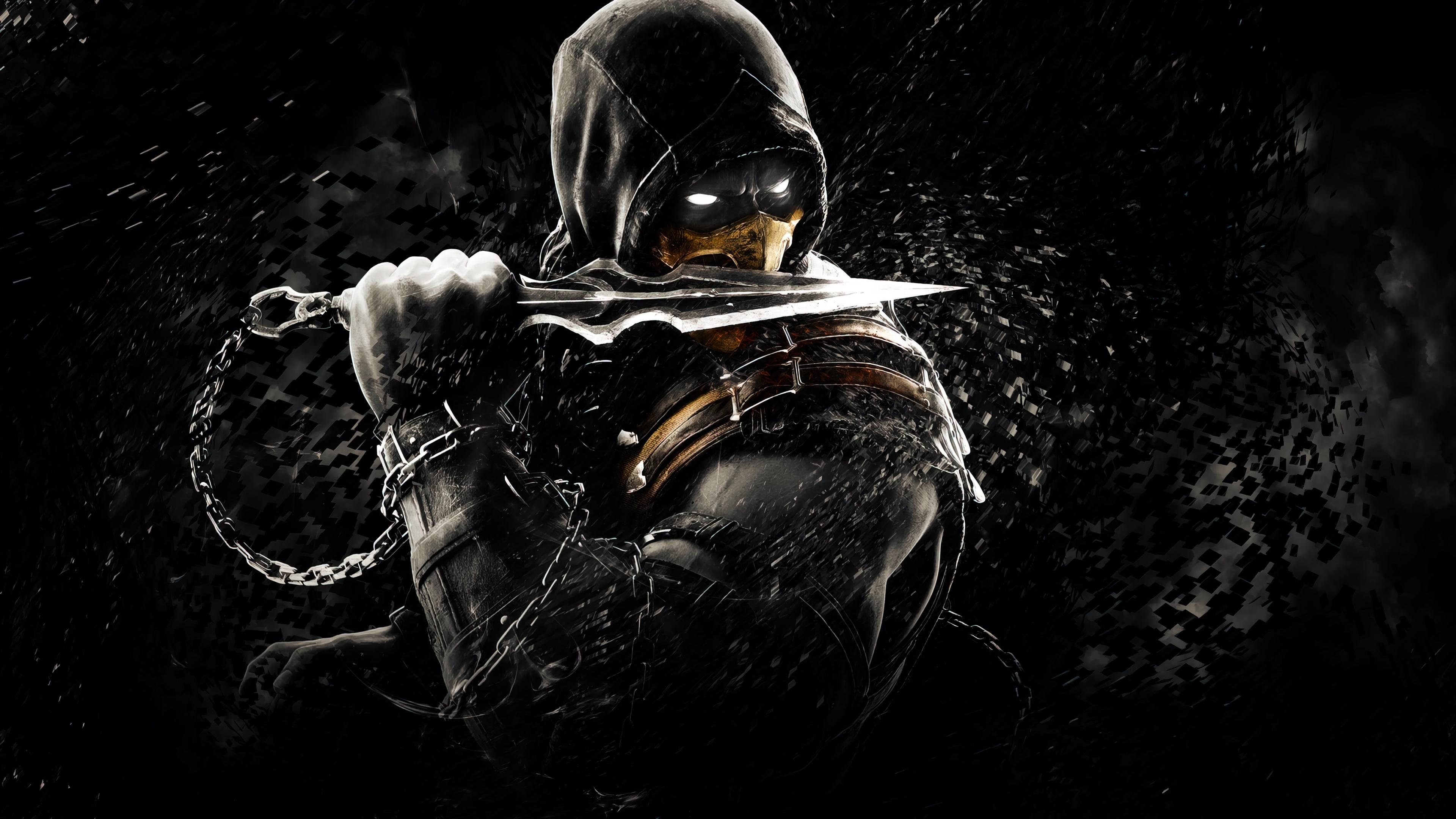 3840x2160 scorpion, mortal kombat x, digital art, 4k, pc Gallery HD Wallpaper