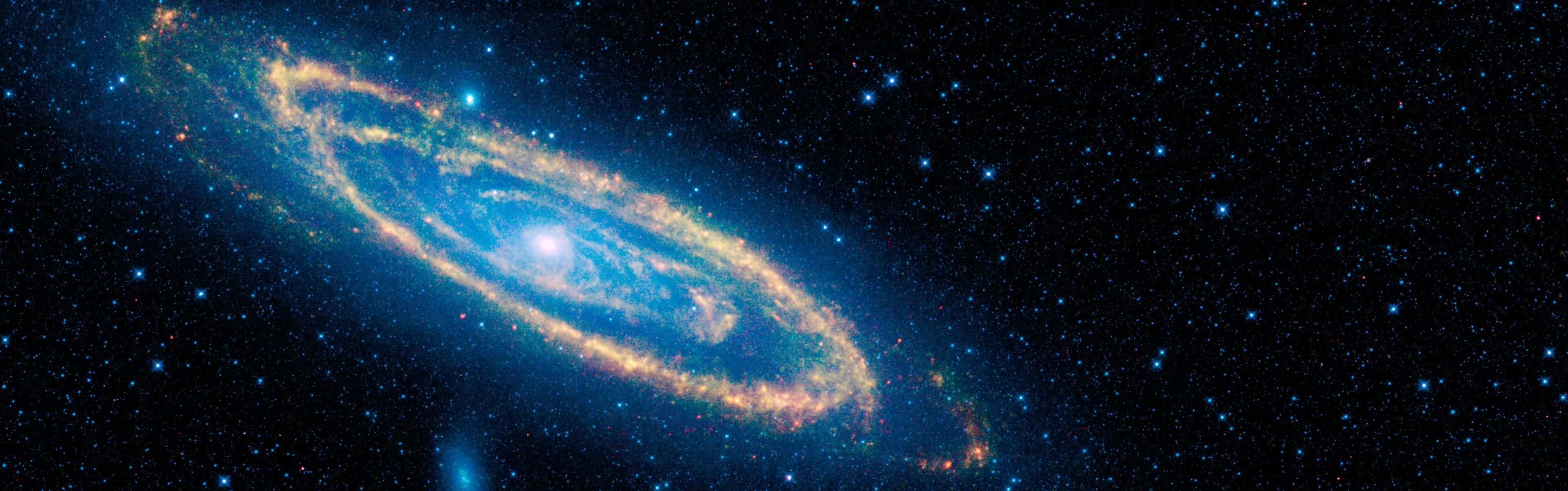 3843x1203 Andromeda dual monitor wallpaper (3840x1200)