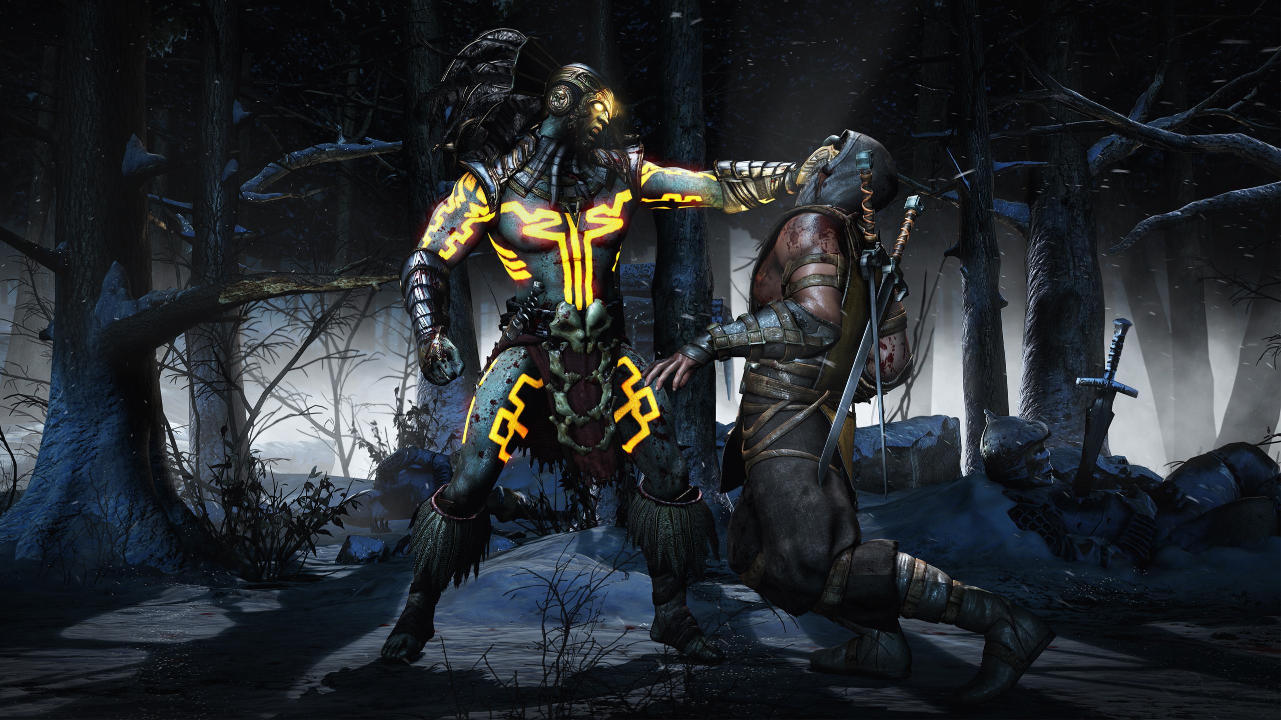 2560x1440 Kotal Scorpion Mortal Kombat X HD wallpaper