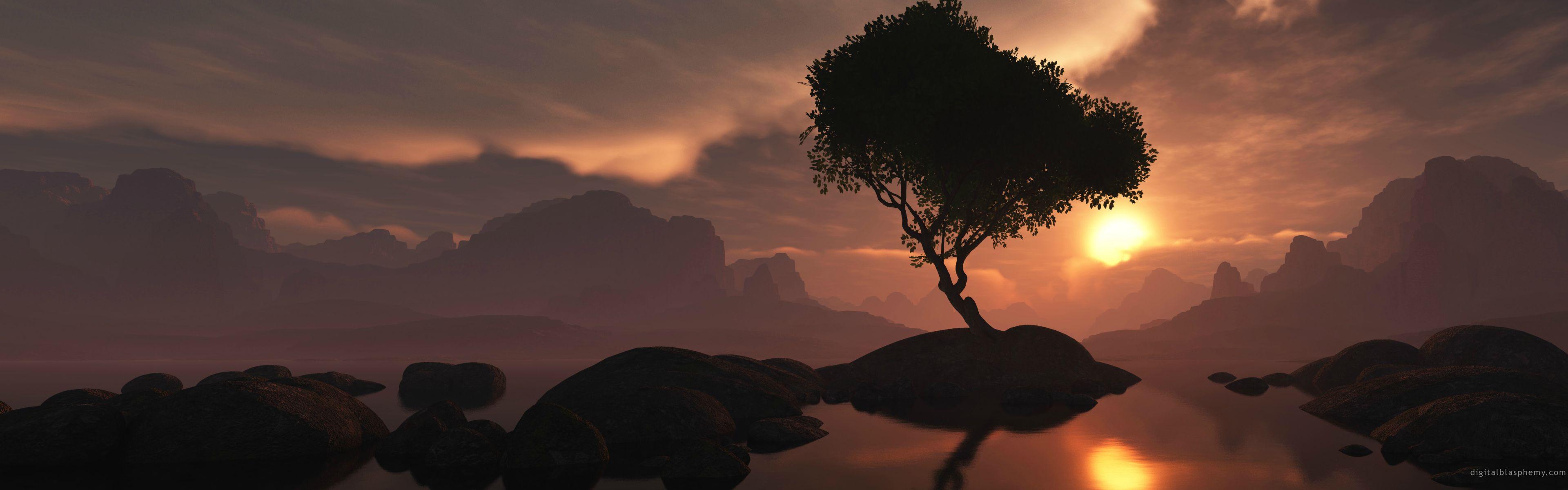 3840x1200 4k Dual Screen Wallpaper