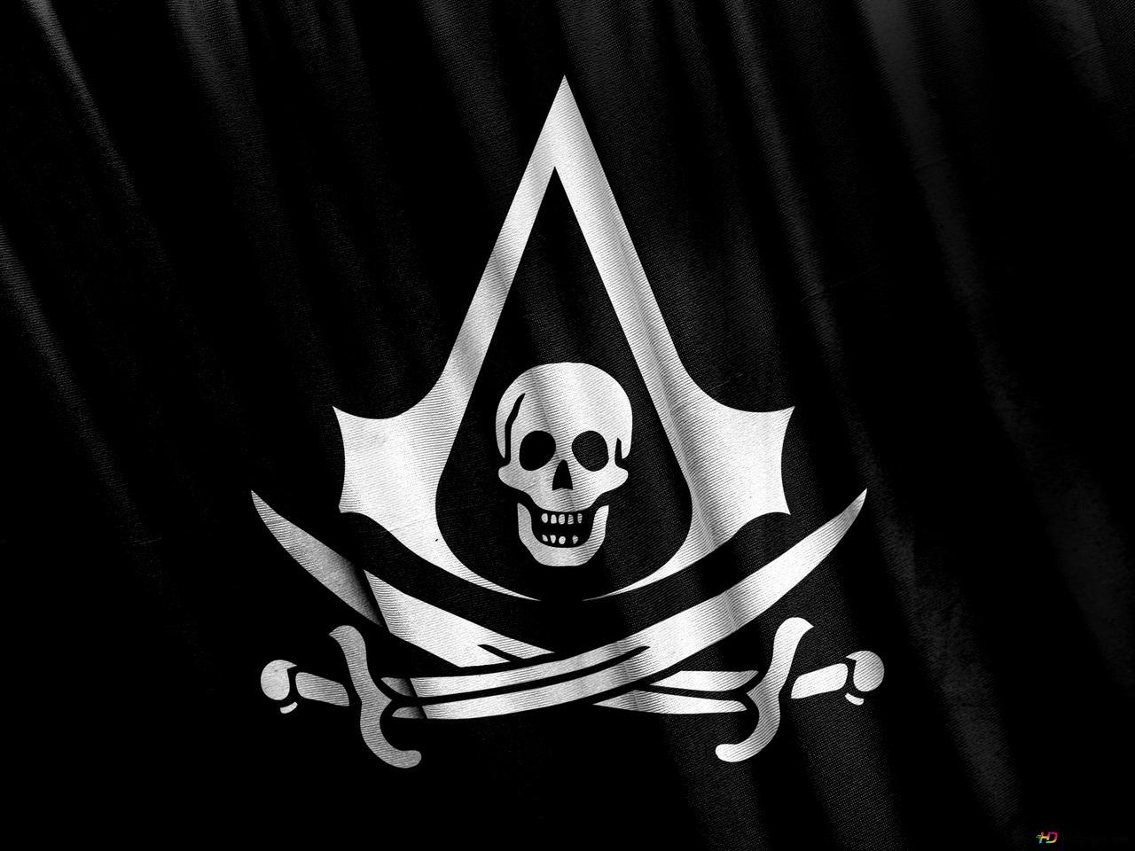 1280x960 Assassin's Creed 4 Black Flag logo 2K wallpaper download