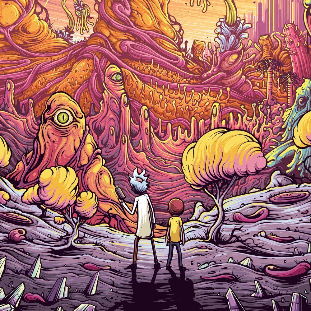 Rick and Morty Psychedelic Wallpapers - Top Free Rick and Morty