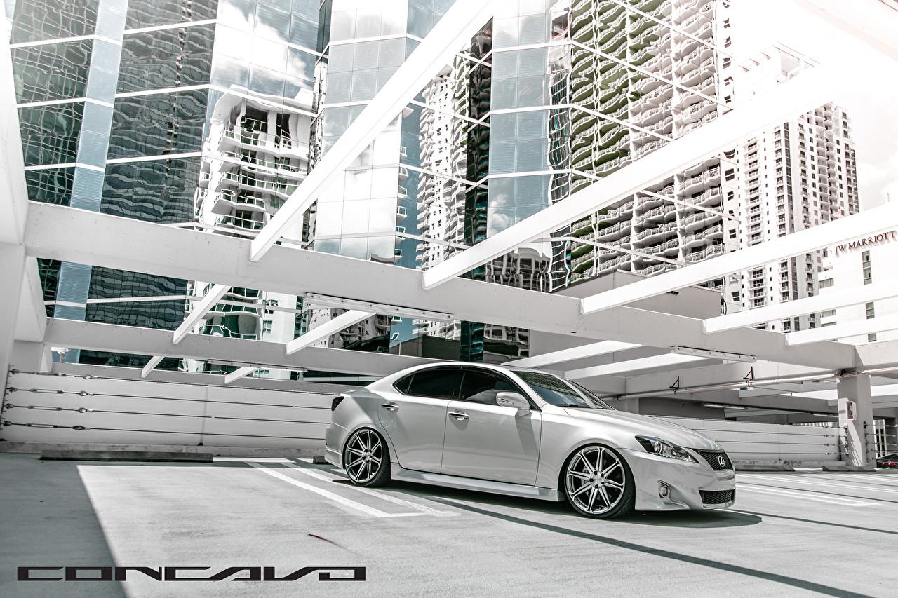 1280x853 image Lexus Concavo Wheels IS250 White automobile