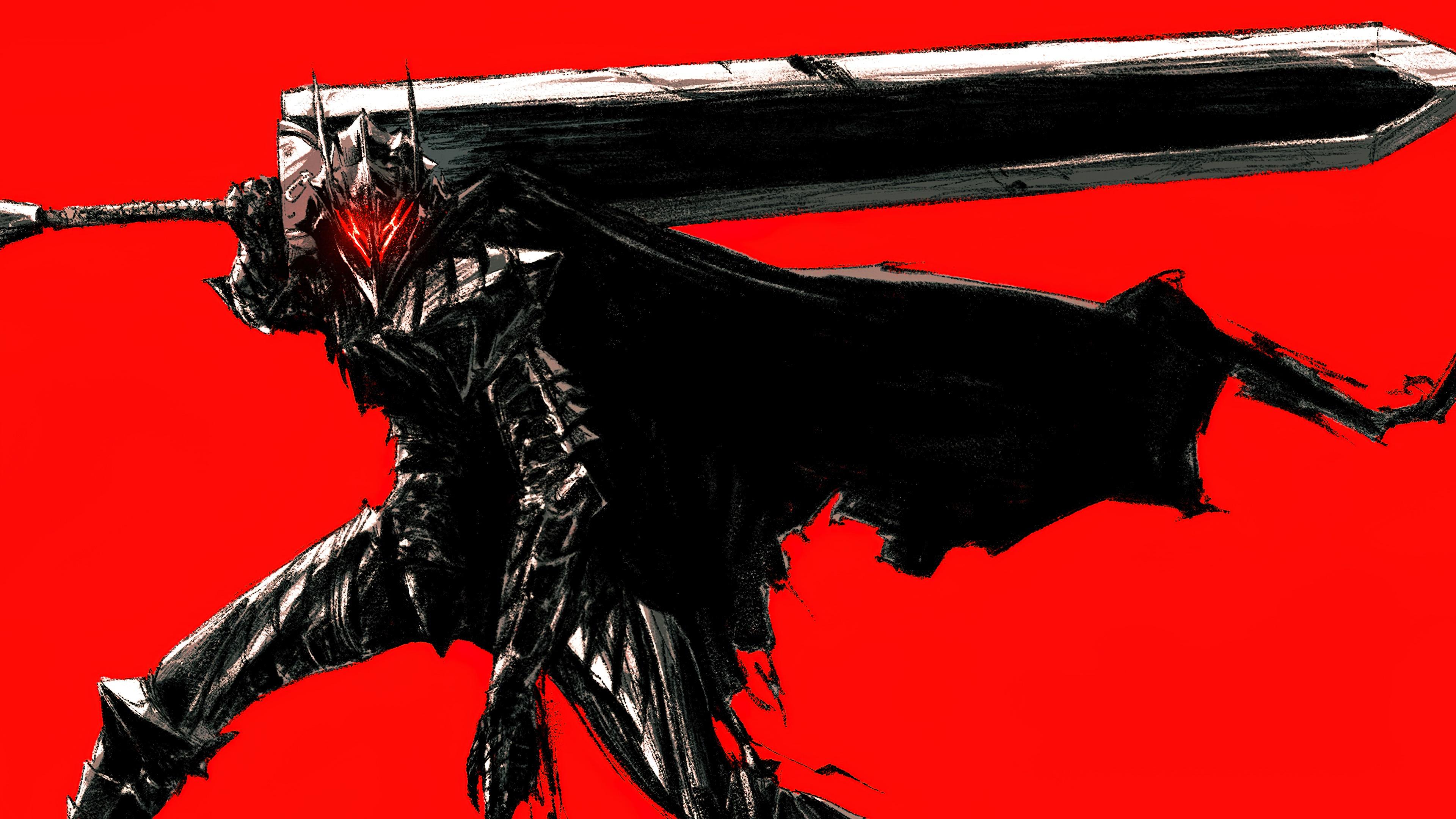 3840x2160 wallpaper, guts, sword, armor, berserk, anime, 4k, HD Gallery HD Wallpaper