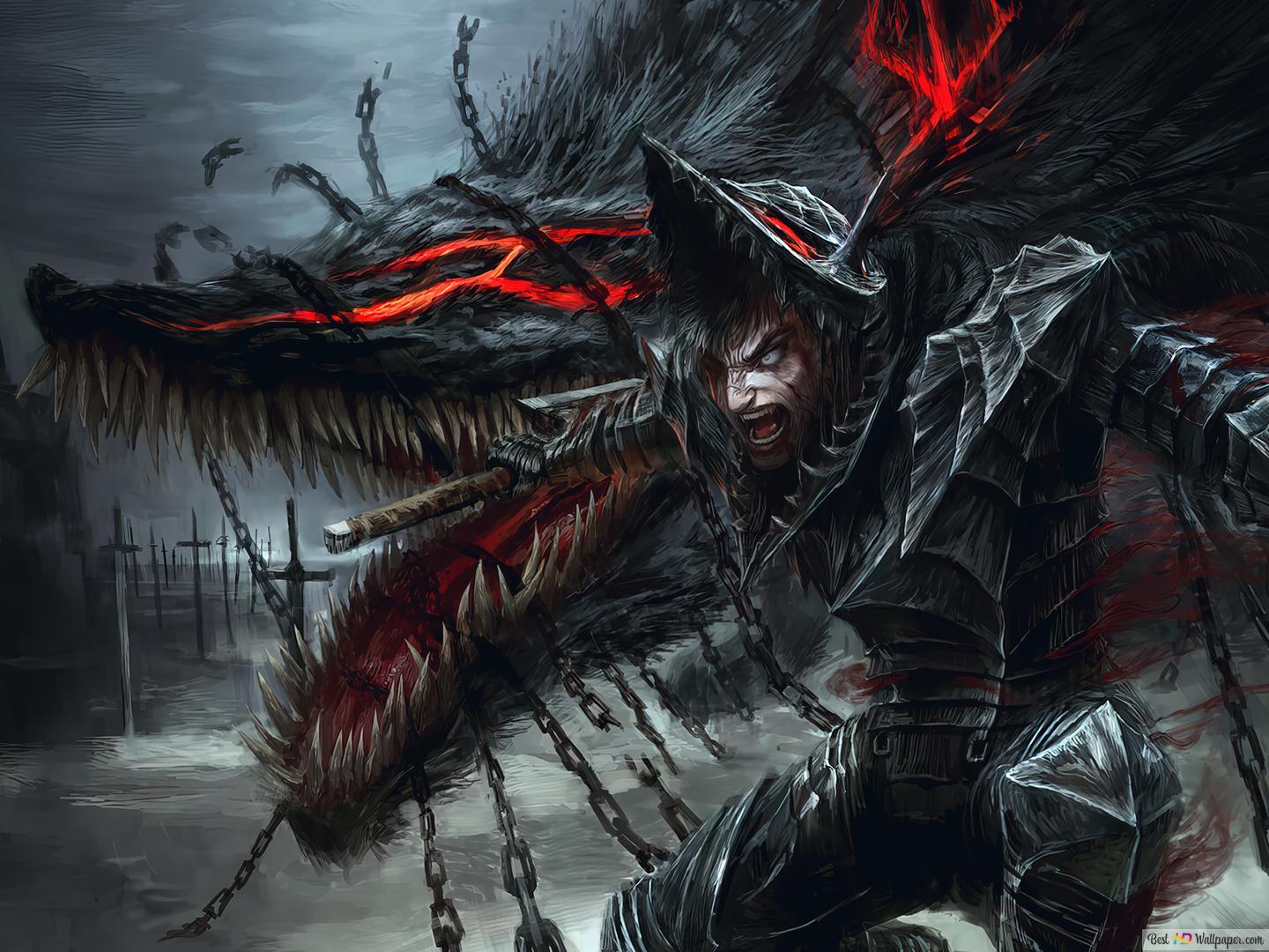 1440x1080 Berserk Beast of Darkness 4K wallpaper download