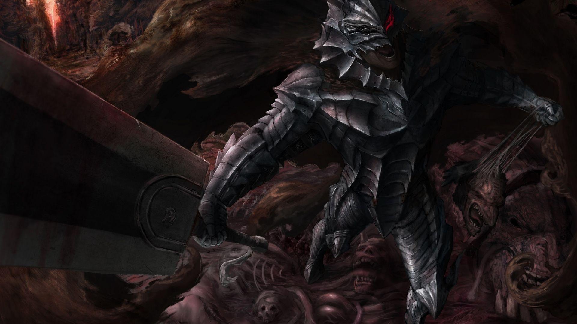 1920x1080 Desktop Wallpaper Armour, Anime Boy, Guts, Sword, Berserk, HD Image, Picture, Background, Cd4587