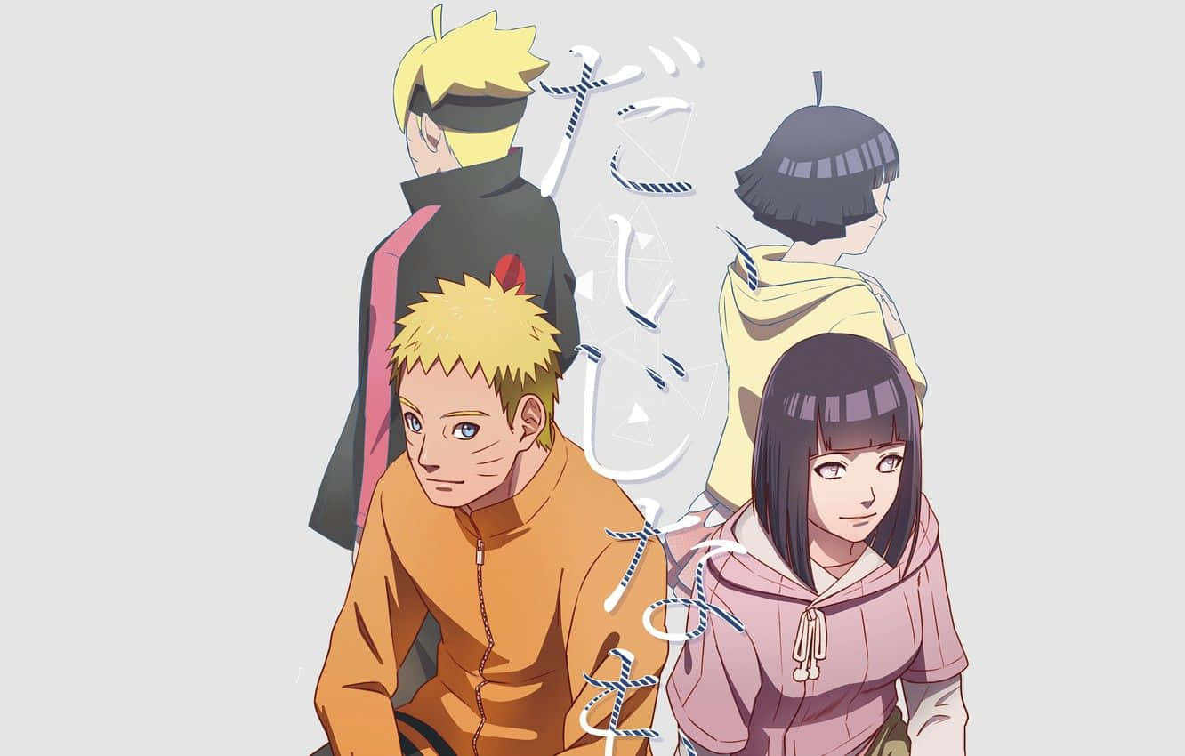1332x850 Download Hinata Uzumaki Son And Daughter Wallpaper