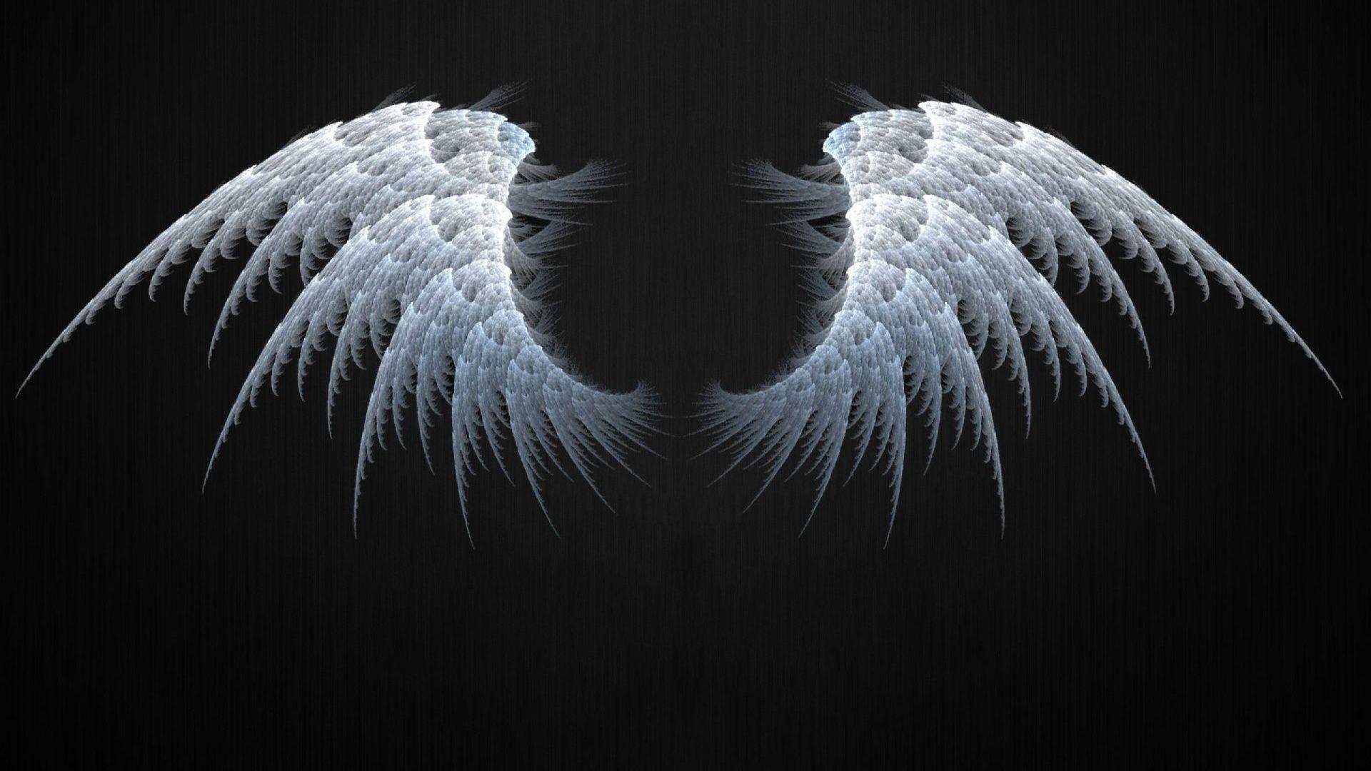 1920x1080 x Angel Wings Fractal desktop PC and Mac wallpaper. Wings wallpaper, Dark angel wings, Angel wings art