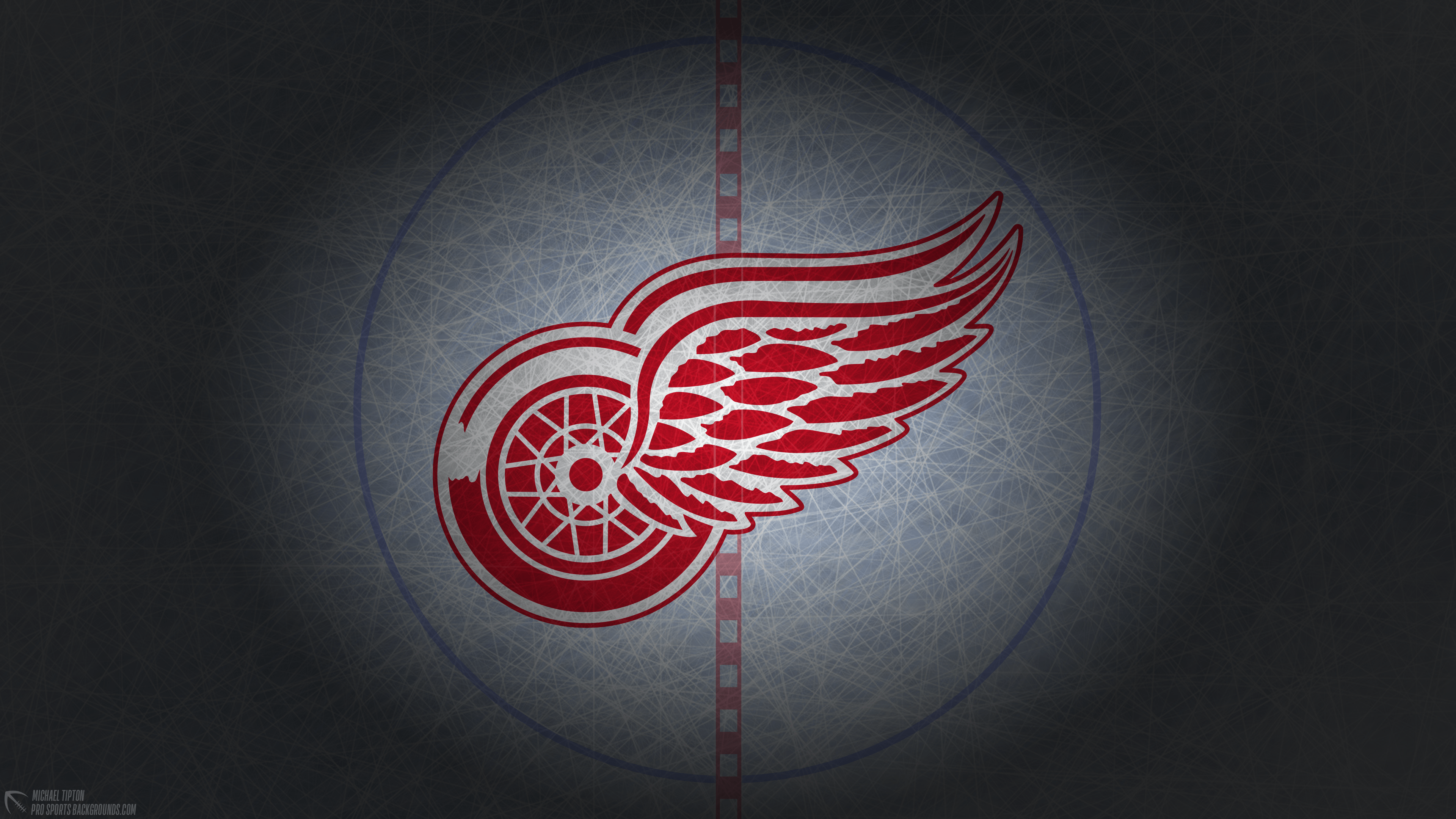 3840x2160 Detroit Red Wings Wallpaper