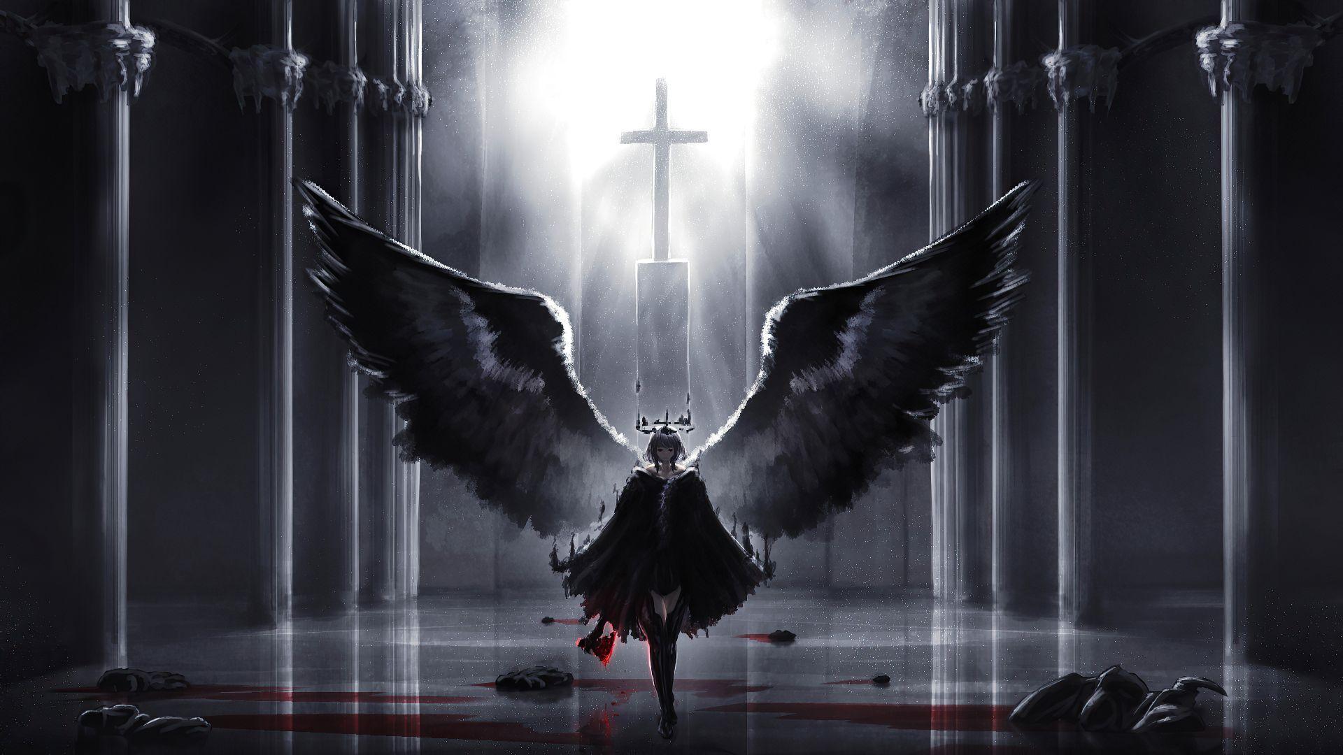 1920x1080 Demon Wings Wallpaper