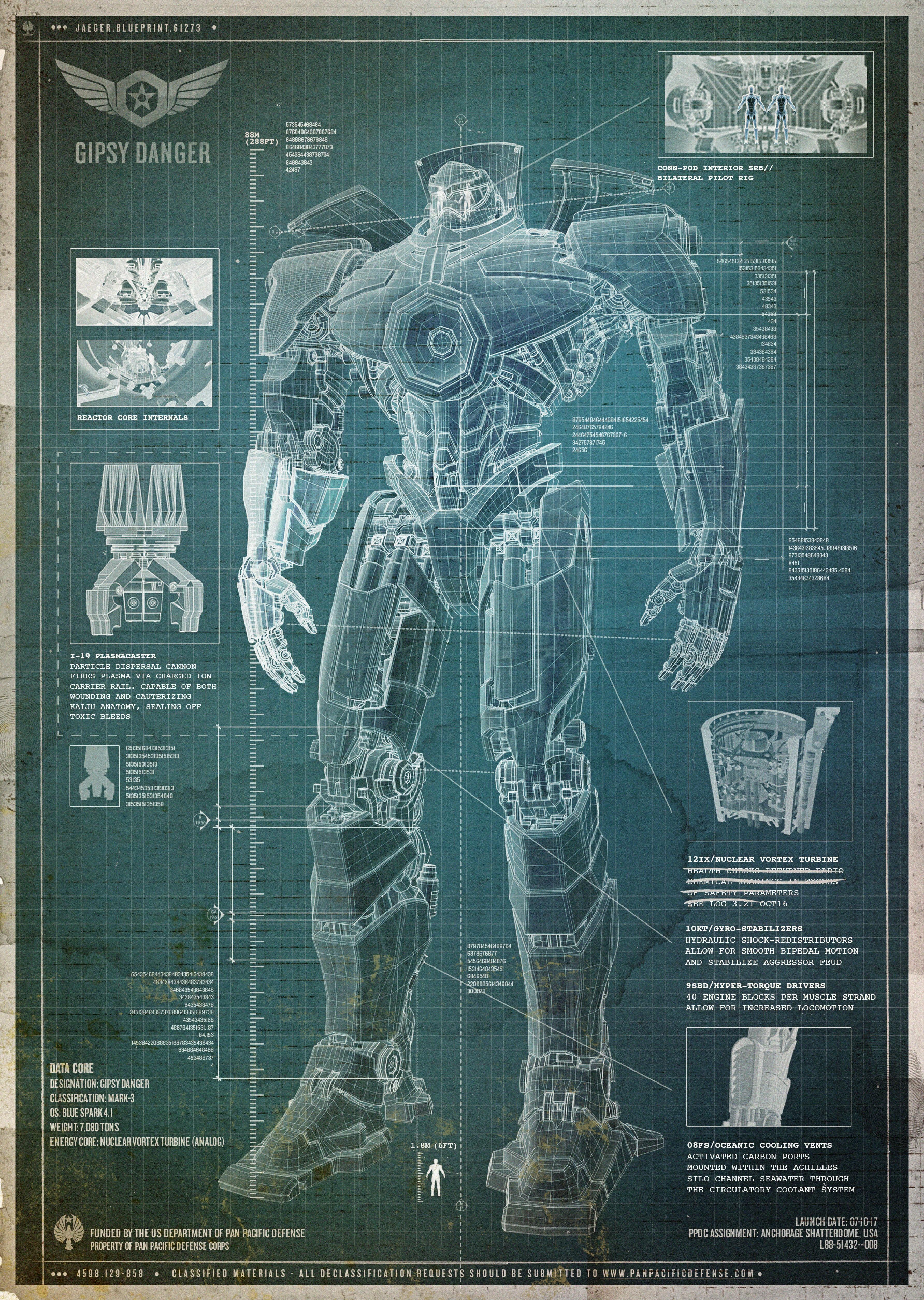 3568x5020 Pacific Rim, Robot, Blueprints, Gipsy Danger Wallpaper HD / Desktop and Mobile Background