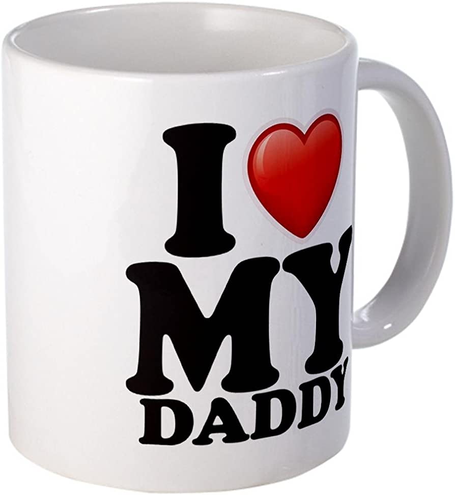 894x973 Mug (Coffee Drink Cup) I Love My Daddy Dad Father Heart