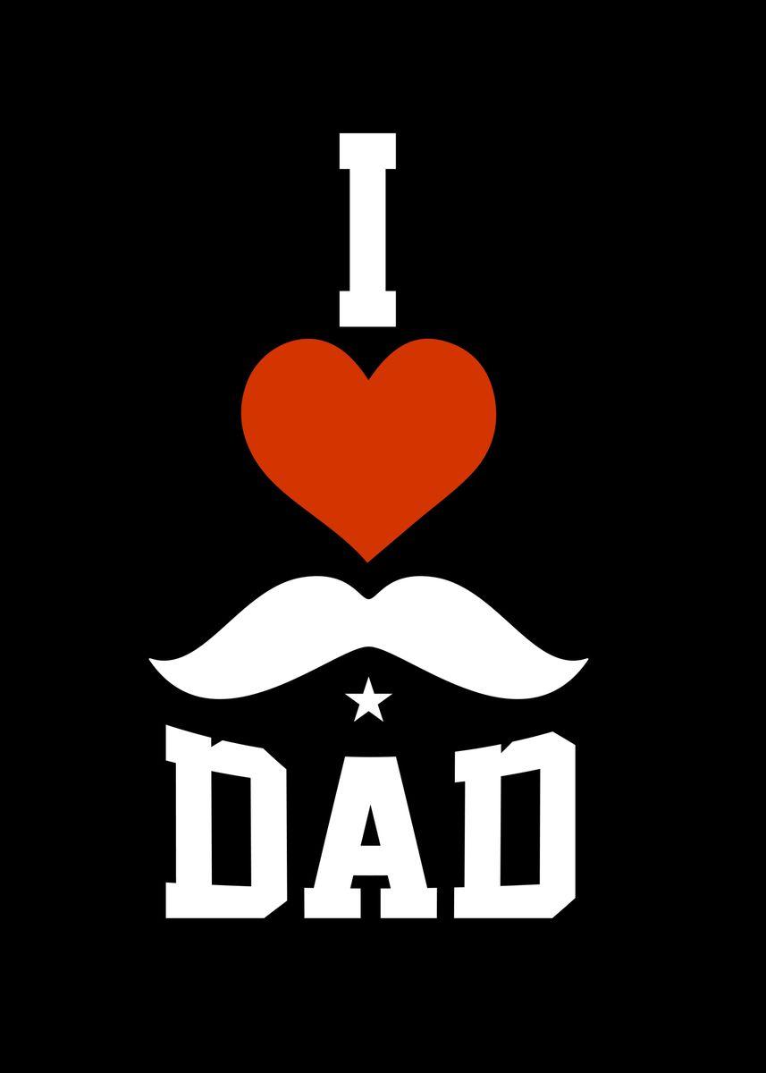 857x1200 Fathers Day I Love Beard' Poster