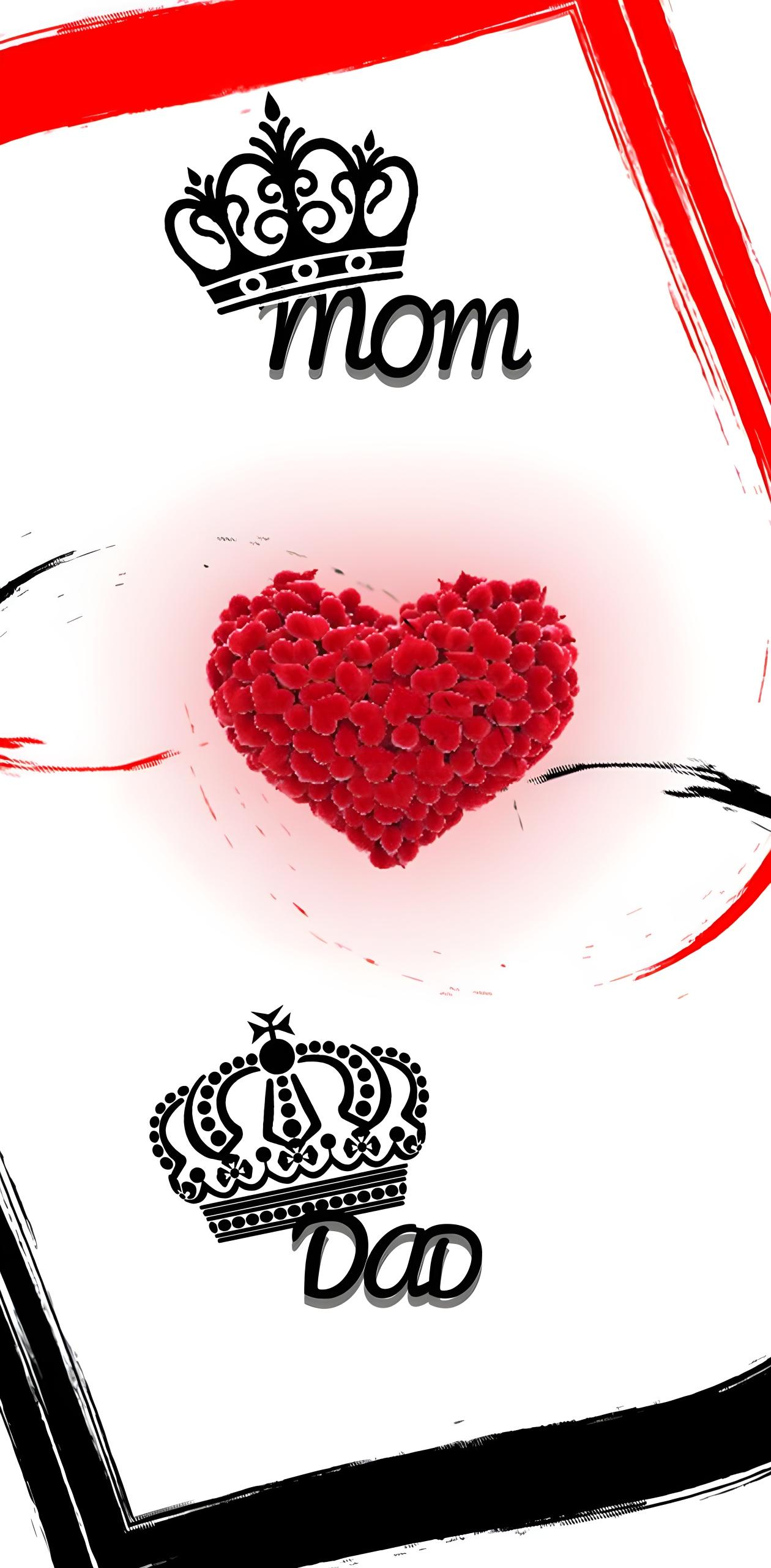 1260x2560 Mom dad Wallpaper Download