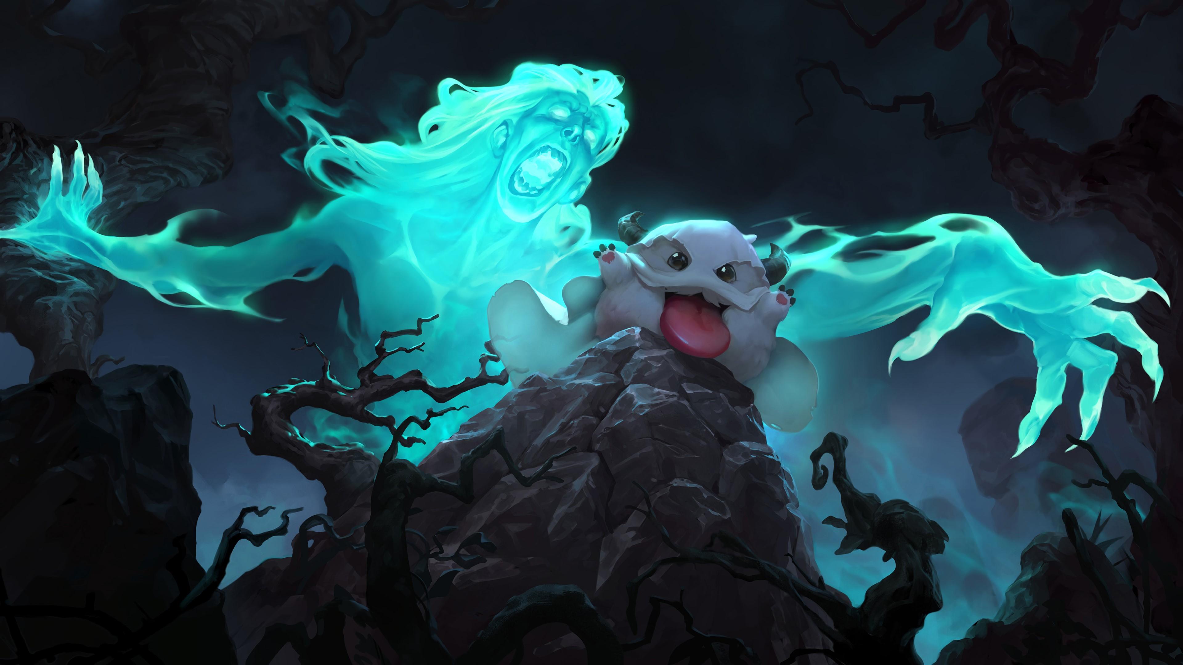 3840x2160 4K, Legends of Runeterra, cyan, PC gaming, League of Legends, fantasy art Gallery HD Wallpaper