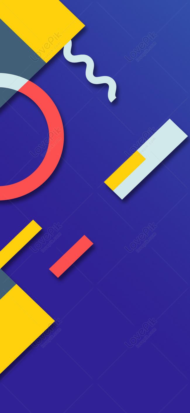 650x1407 Geometric Abstract Cell Phone Wallpaper Image Free Download
