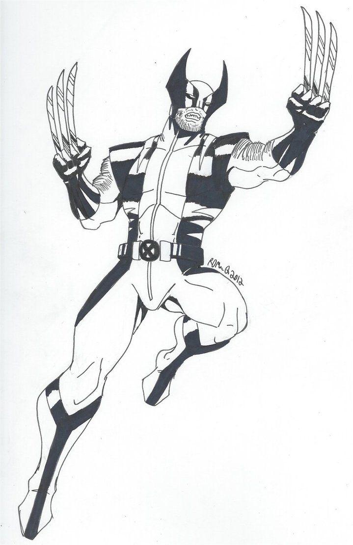 719x1111 Group of Wolverine Black And White