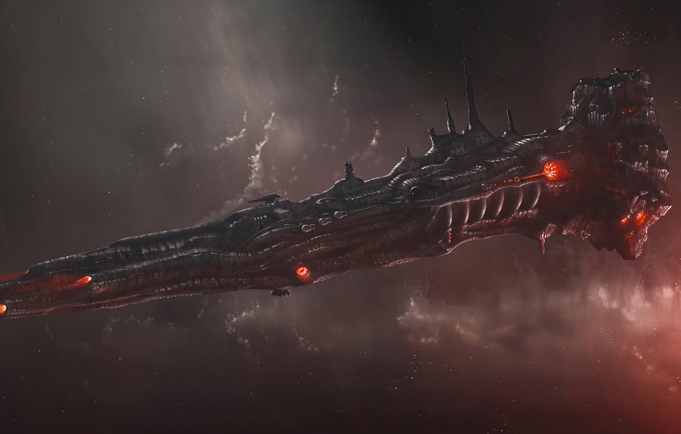 1332x850 Wallpaper Stars, Space, Nebula, Ship, Fantasy, Stars, Space, Art, Spaceship, Fiction, Nebula, Spaceship, Vehicles, Science Fiction, Spacecraft, Space Ship image for desktop, section космос