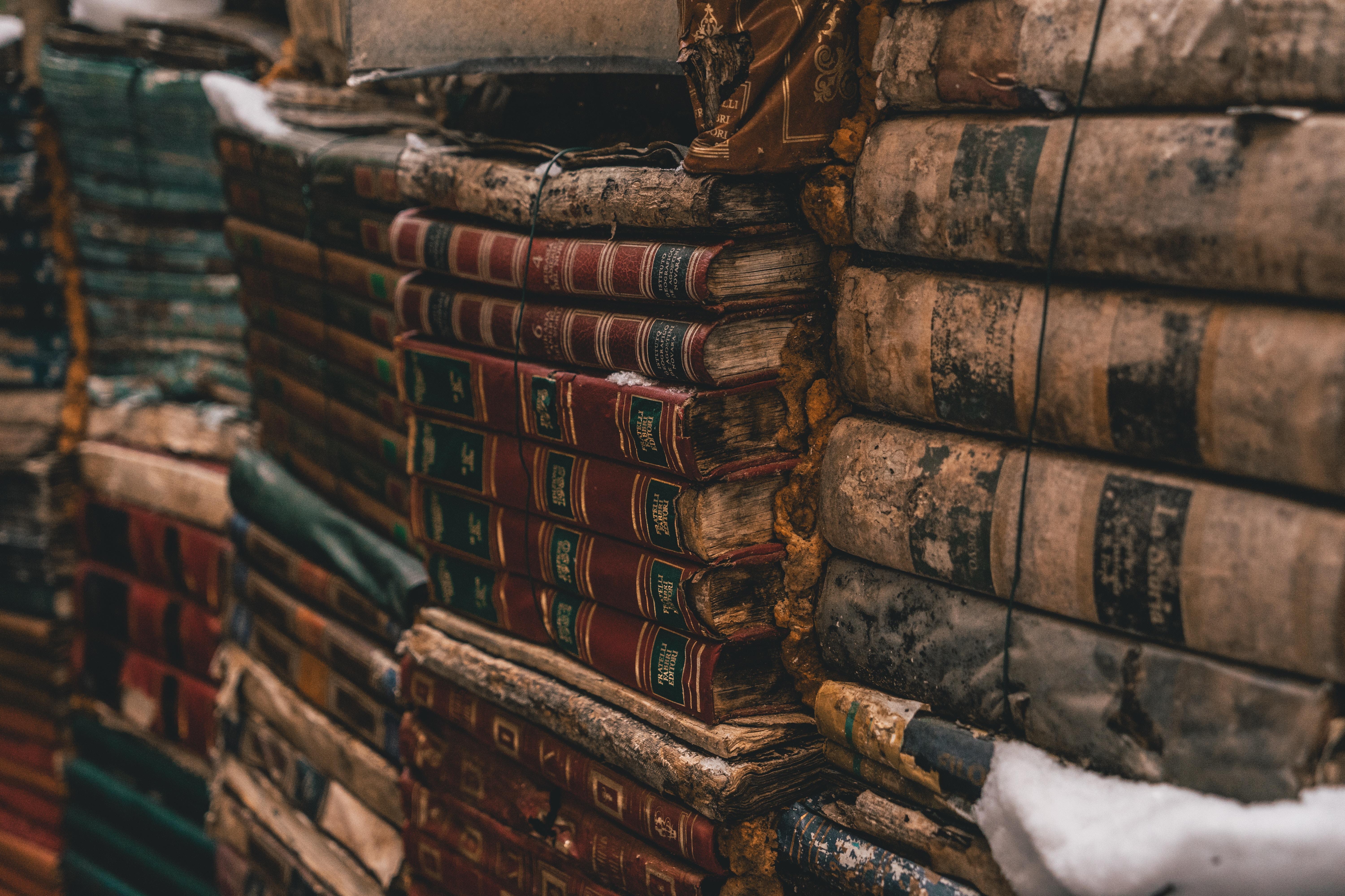 6000x4000 6000x4000 background, culture, vintage, read, stack, antique, library, old, snow, book, ancient, wallpaper, red, Public domain image, ice, books, brown, stacked, repetitive Gallery HD Wallpaper