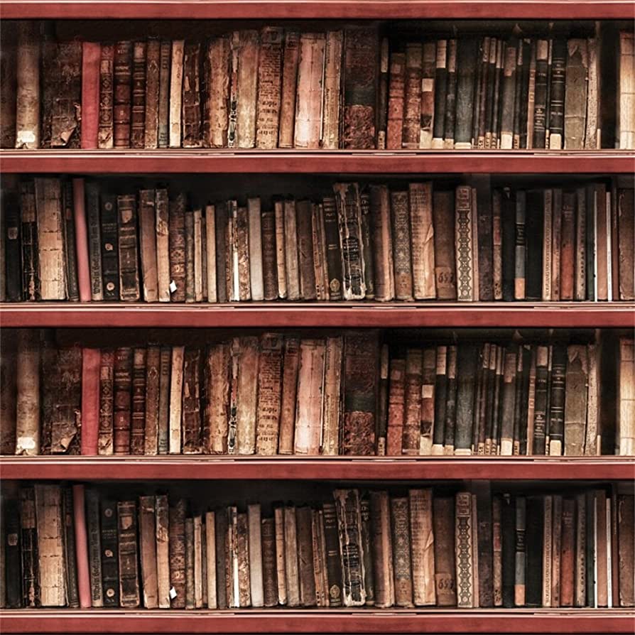 894x894 Amazon.com : CSFOTO 5x5ft Background for Old Library Bookshelf Photography Backdrop Seamless Shelf Bookshop Bookcase Vintage Classic Literature Retro Wood Research Hardcover Student Studio Props Wallpaper