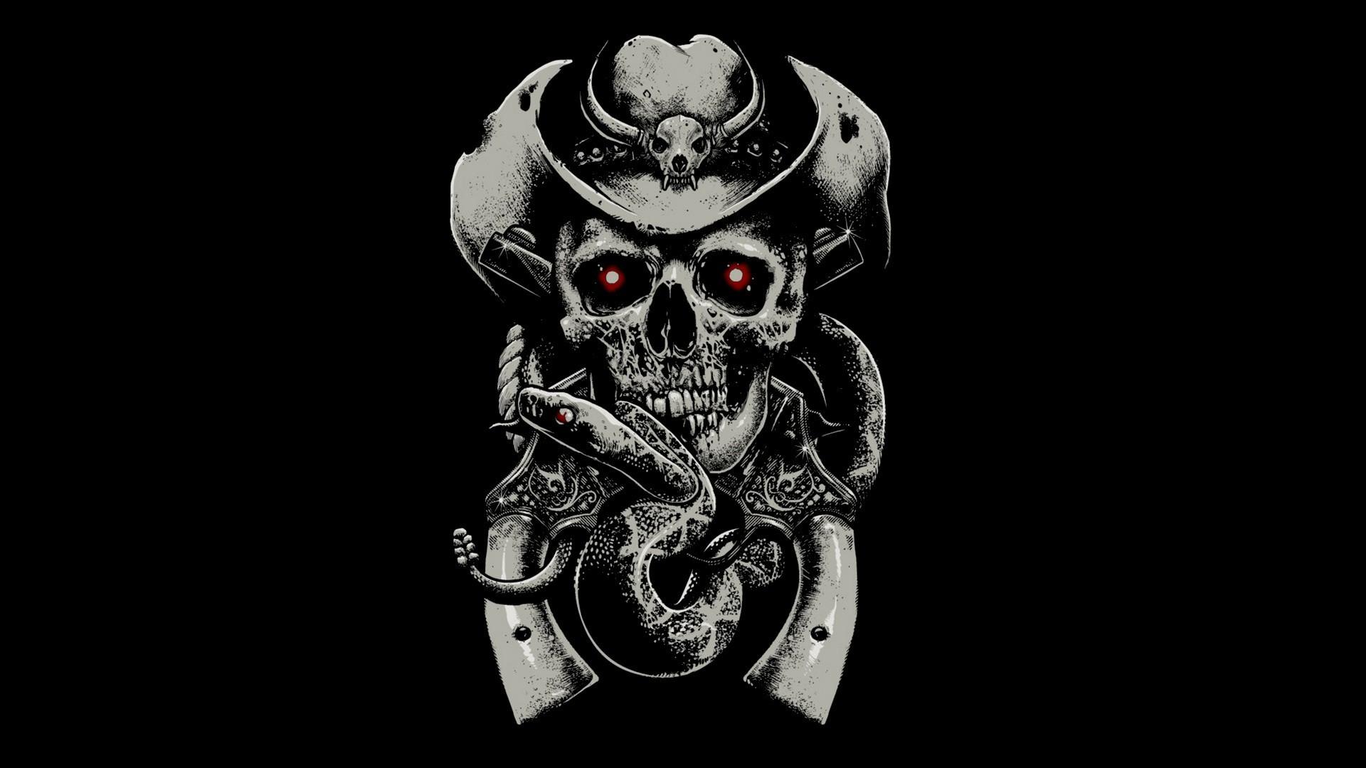 1920x1080 Girl Skull