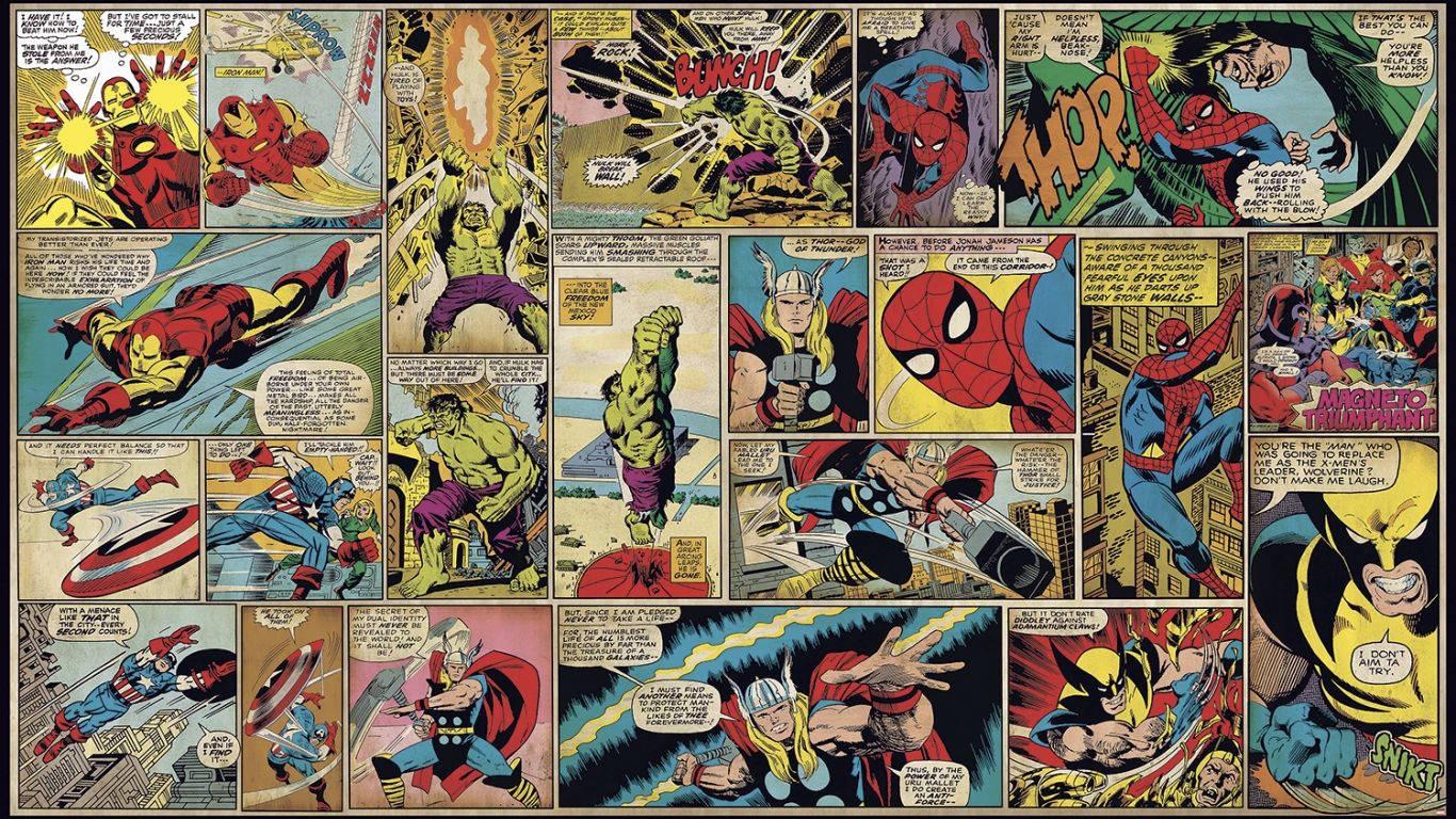 1366x768 Download Comic Book Wallpaper