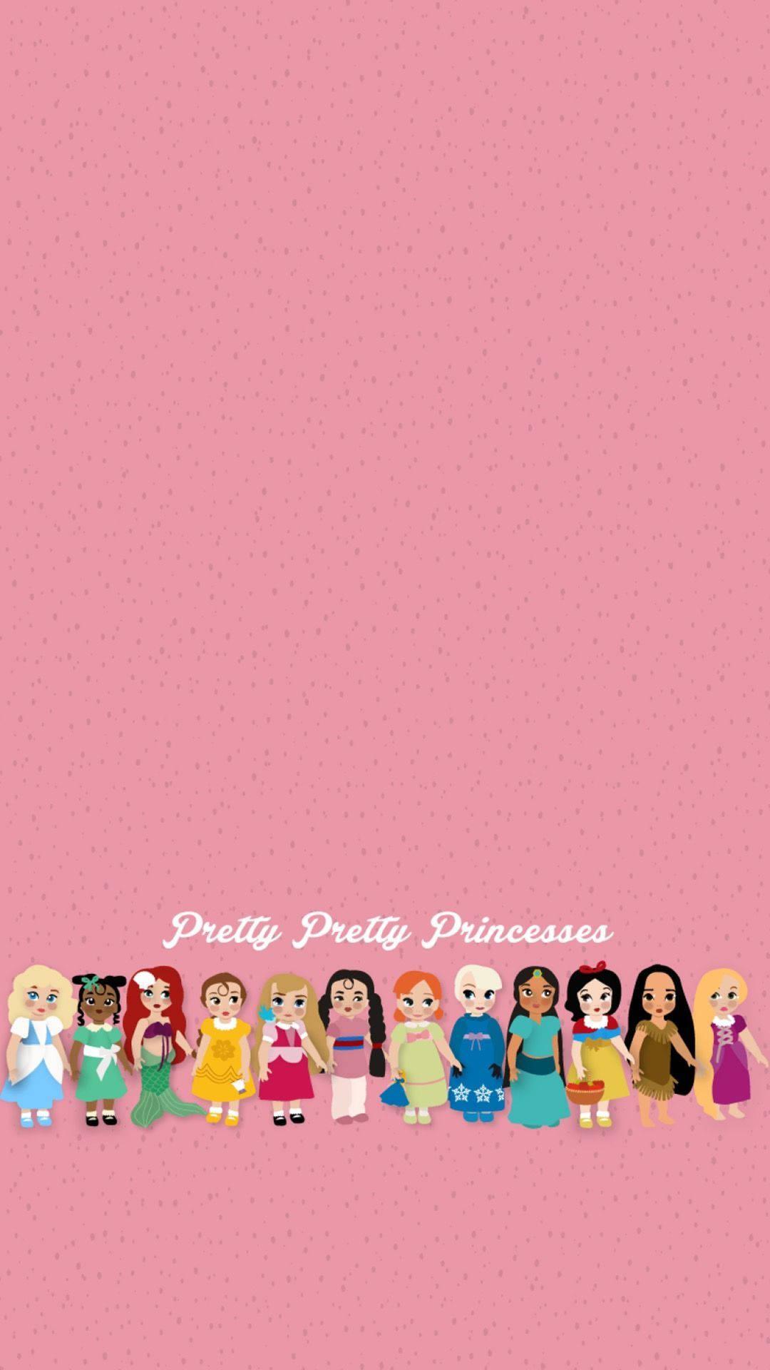 1080x1920 Download Cute Disney Princesses Wallpaper