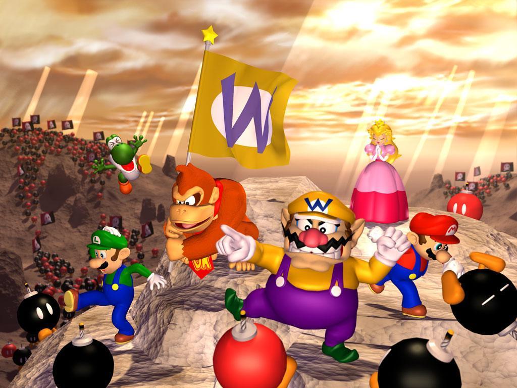 1024x768 Mario Party title screen