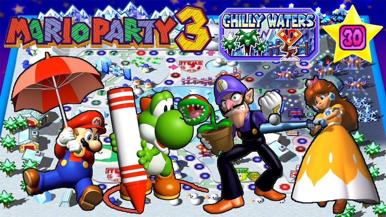 1280x720 Mario Party 3 Party Mode Waters, 30 Turns [1 2] (Game 1). [LSF]Chaz