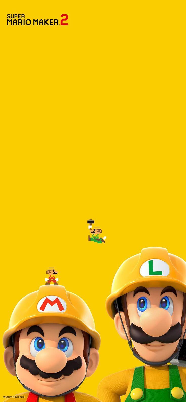 736x1593 Super Mario Maker 2 wallpaper. Mario art, Mario e luigi, Jogo mario bros