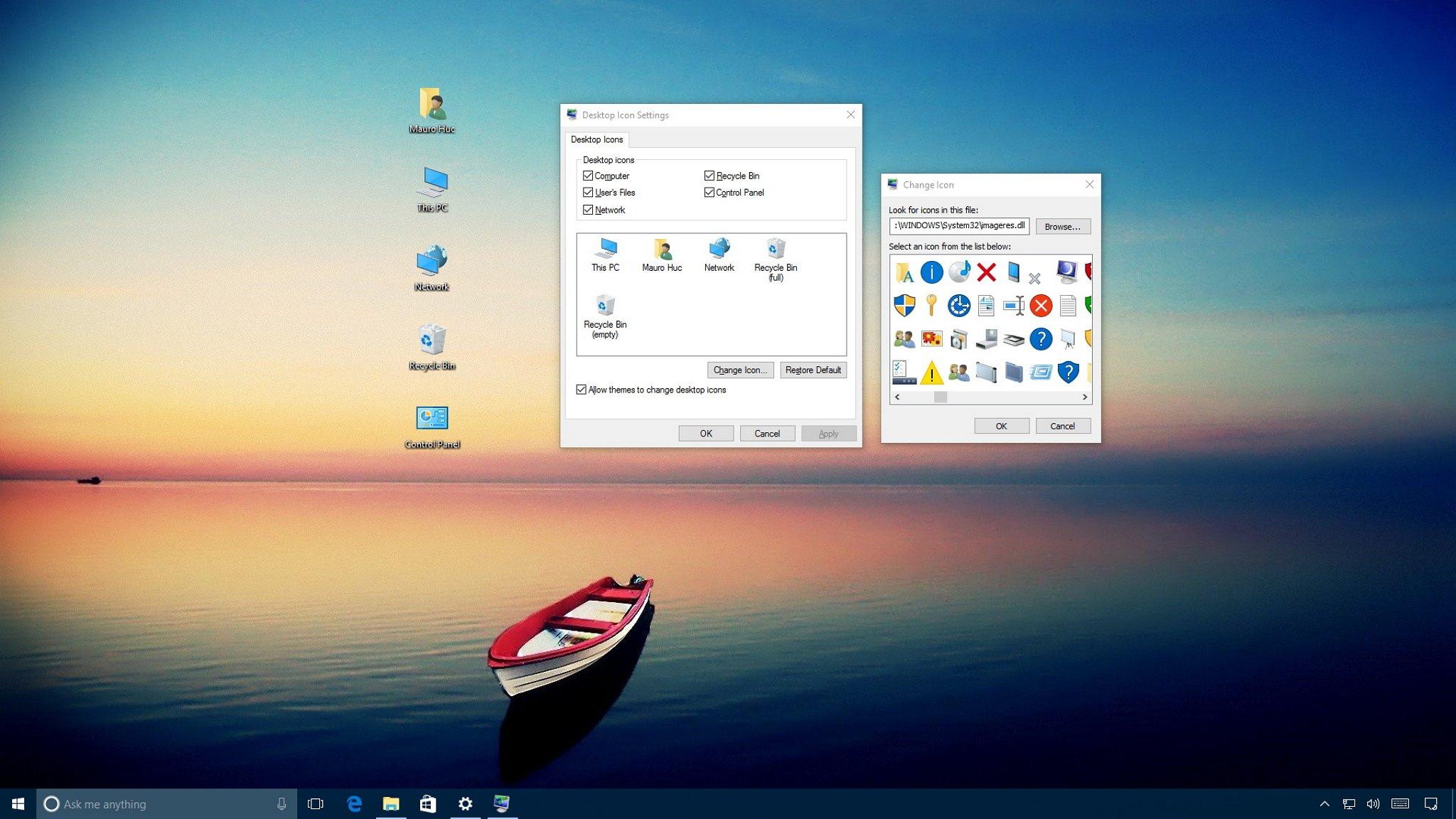 2048x1152 How to restore the old desktop icons in Windows 10