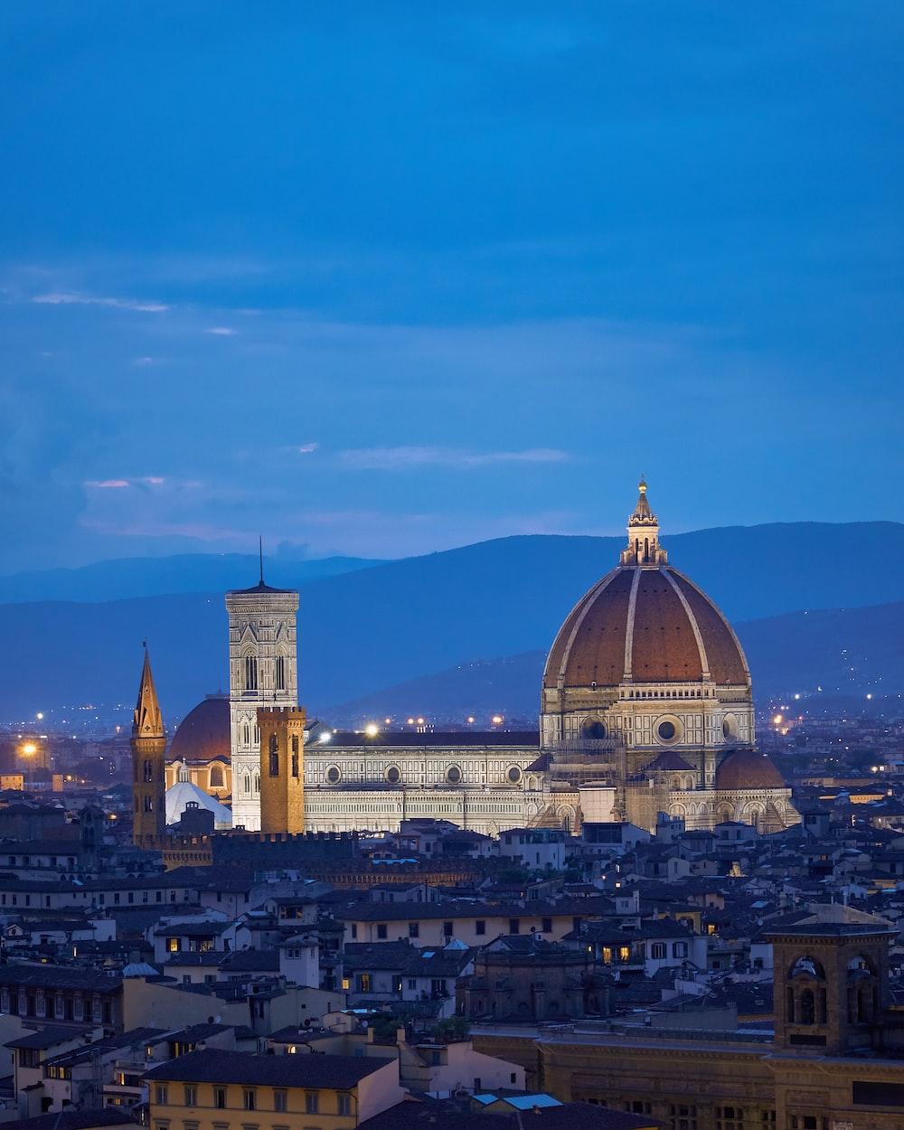1000x1250 Florence cathedral during night photo