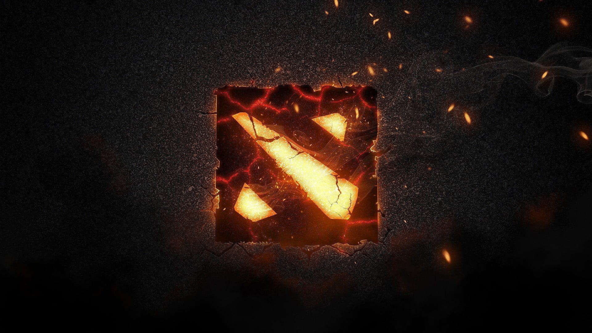 1920x1080 Dota 2 icon #Dota #logo digital art #fire P #wallpaper #hdwallpaper # desktop. Dota 2 wallpaper, Dota Dota 2 logo