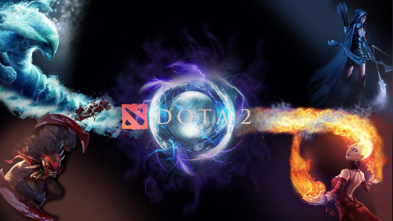 1366x768 DOTA 2 Game HD desktop wallpaper