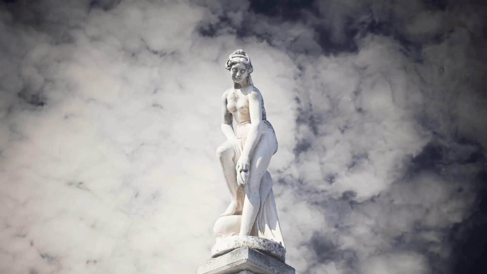 1920x1080 Download Womanly Greek Statue Wallpaper