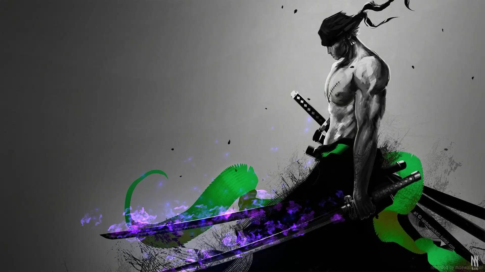 1920x1080 Zoro Nitoryu Iai: Rashomon One Piece Live Wallpaper