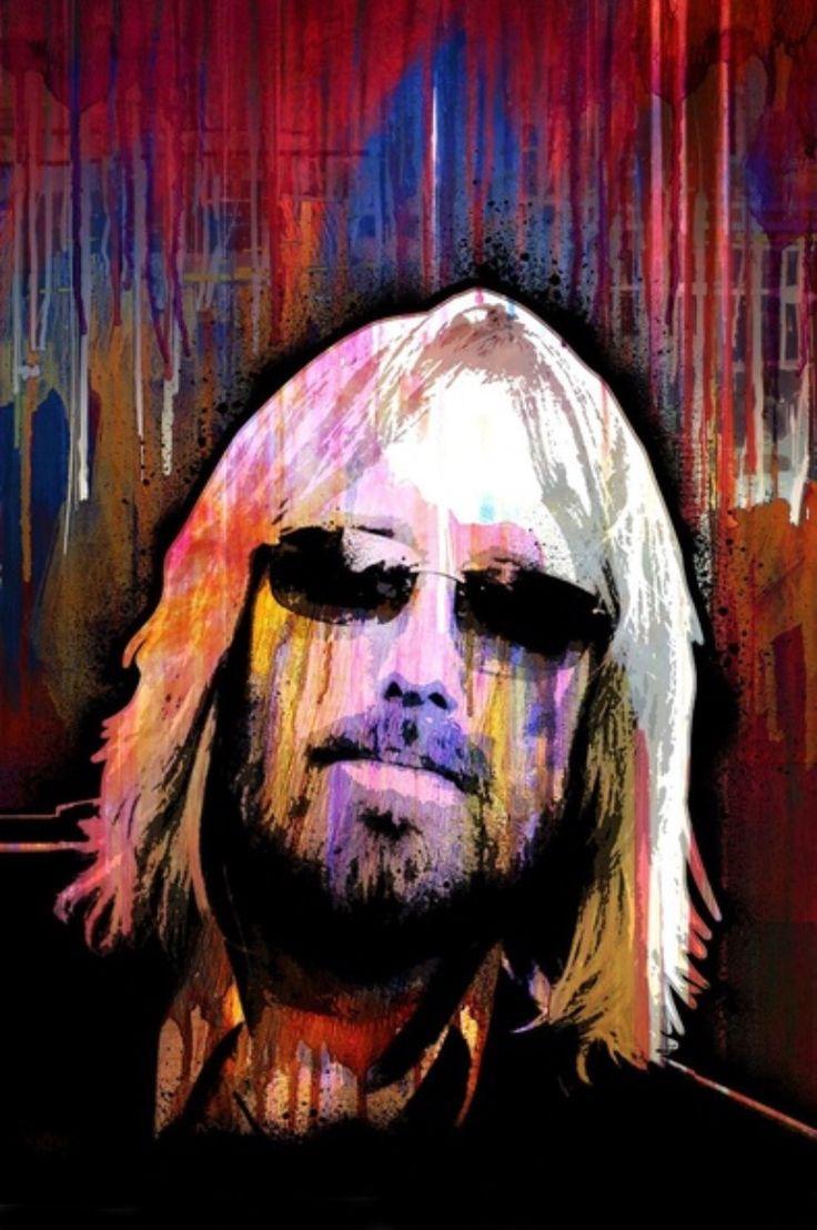 736x1108 Miss you, Tom Petty. Tom petty, Petty, Rock art