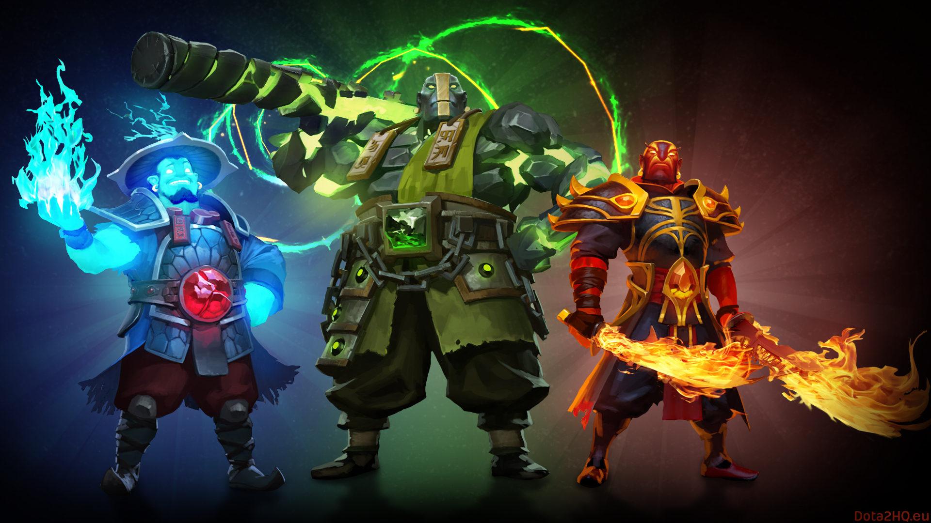 1920x1080 Video Game Dota 2 Heroes Storm Spirit Earth Spirit And Ember Spirit Ultra HD 4k Wallpaper 1920x1080 :