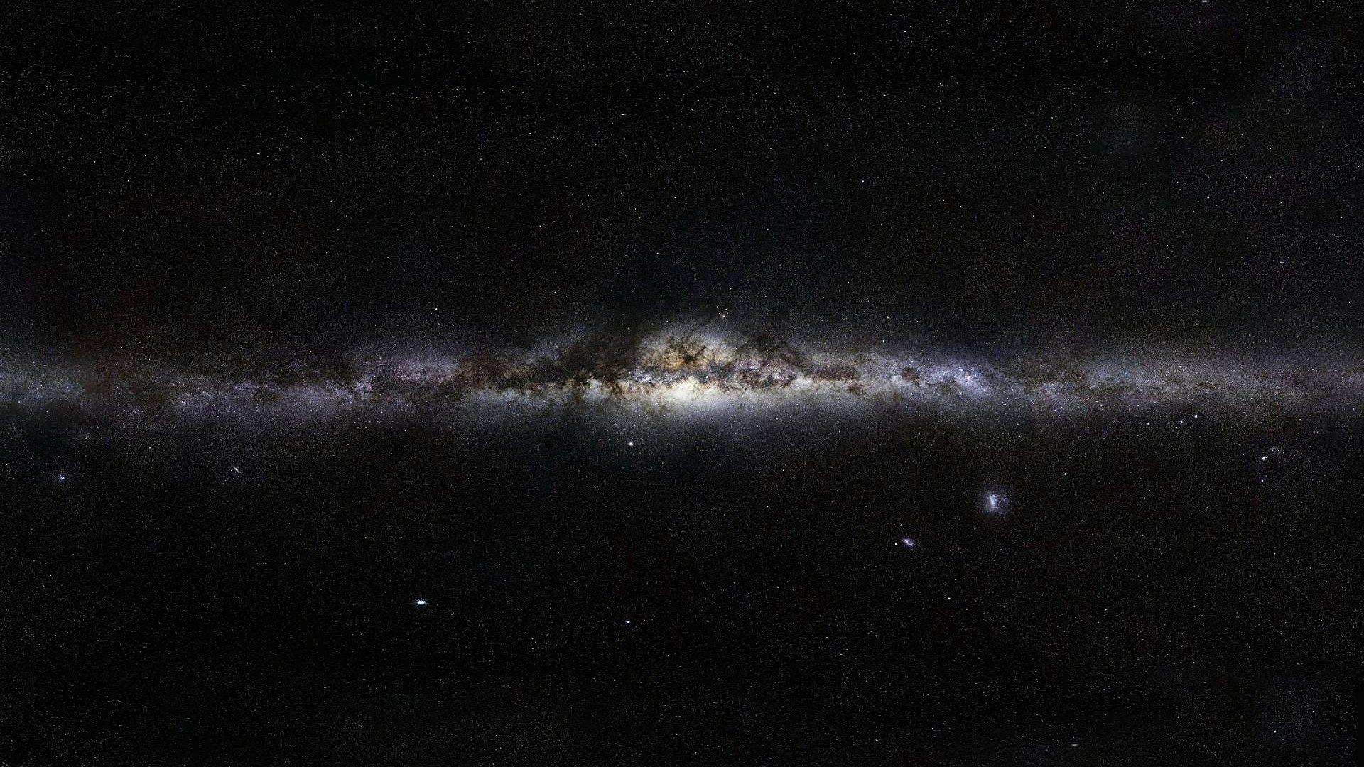 1920x1080 Download Dark Milky Way Galaxy Line Of Stars Wallpaper