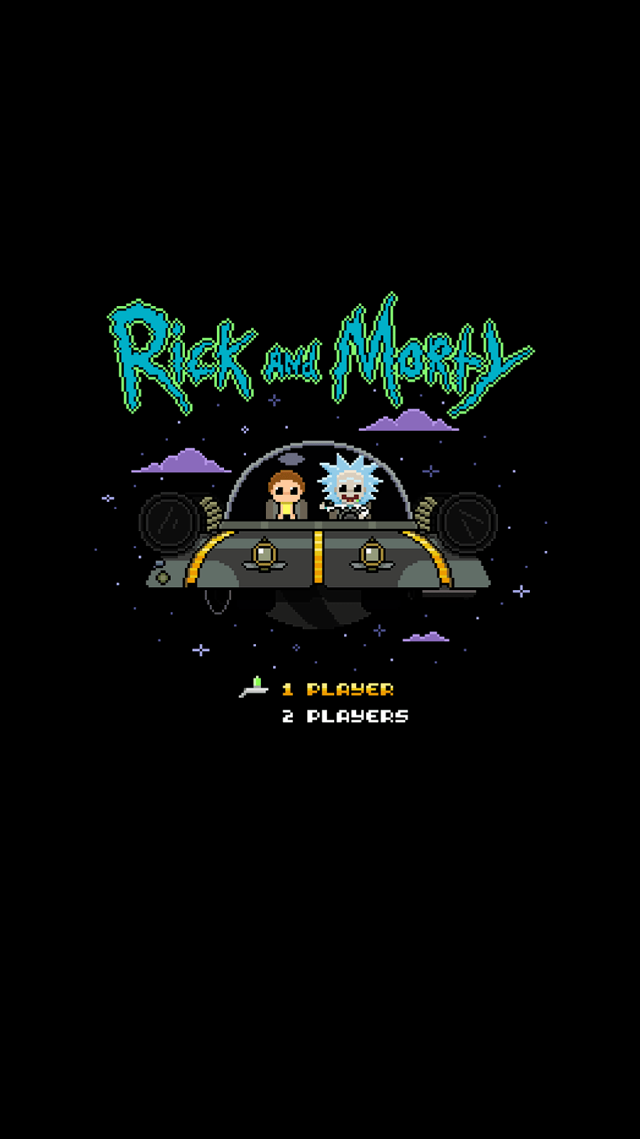 900x1600 Rick And Morty 8 Bit Game Black Wallpaper HD. Rick And Morty Poster, Rick And Morty, Morty