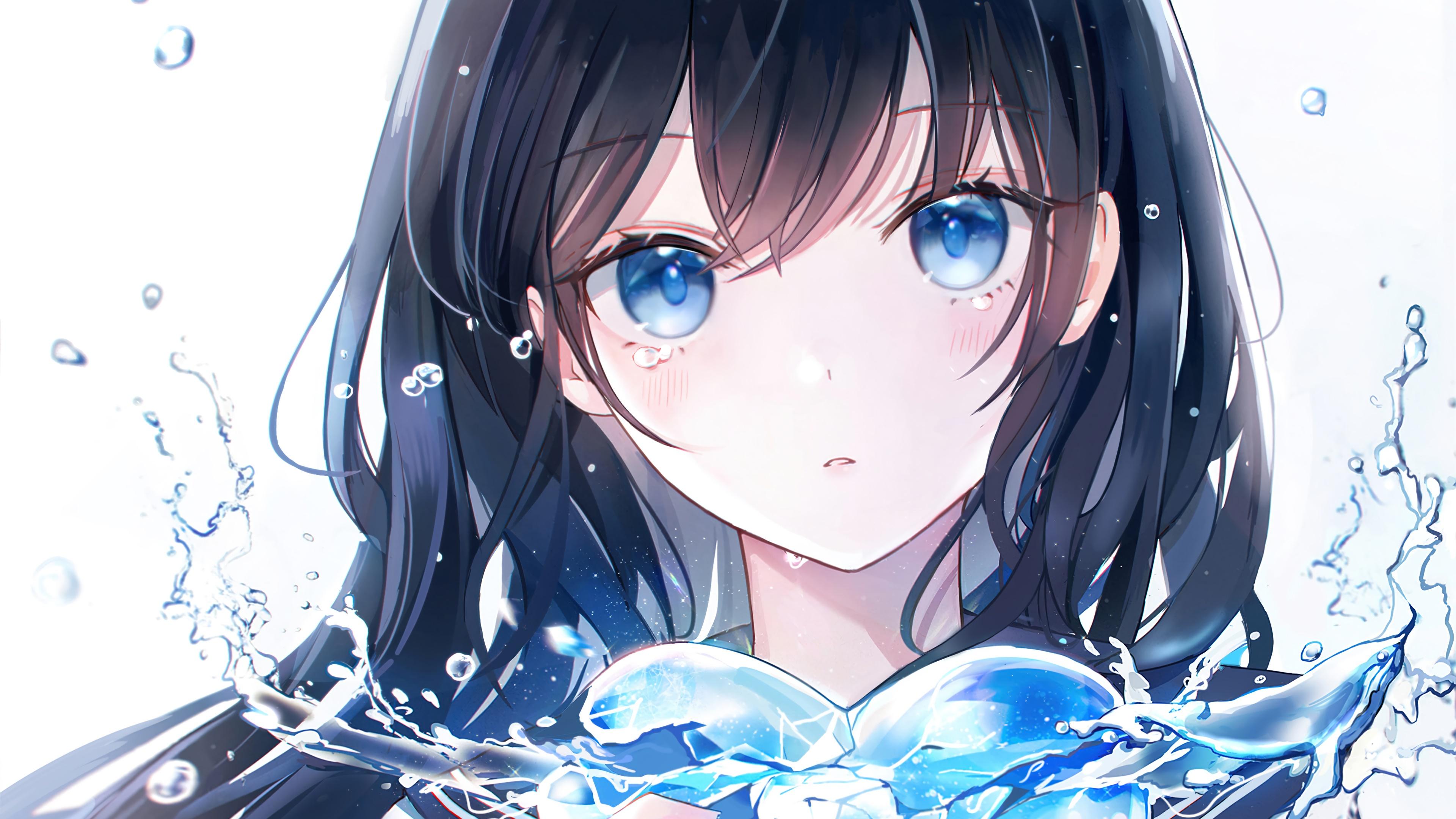 3840x2160 wallpaper, anime, girl, school, uniform, student, 4k, HD Gallery HD Wallpaper