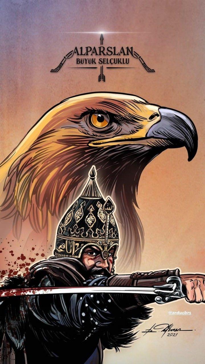 720x1280 ahmed magdy adlı kullanıcının Alp Arslan panosundaki Pin. Zırh dövmesi, Sanat resimleri, Savaşçılar